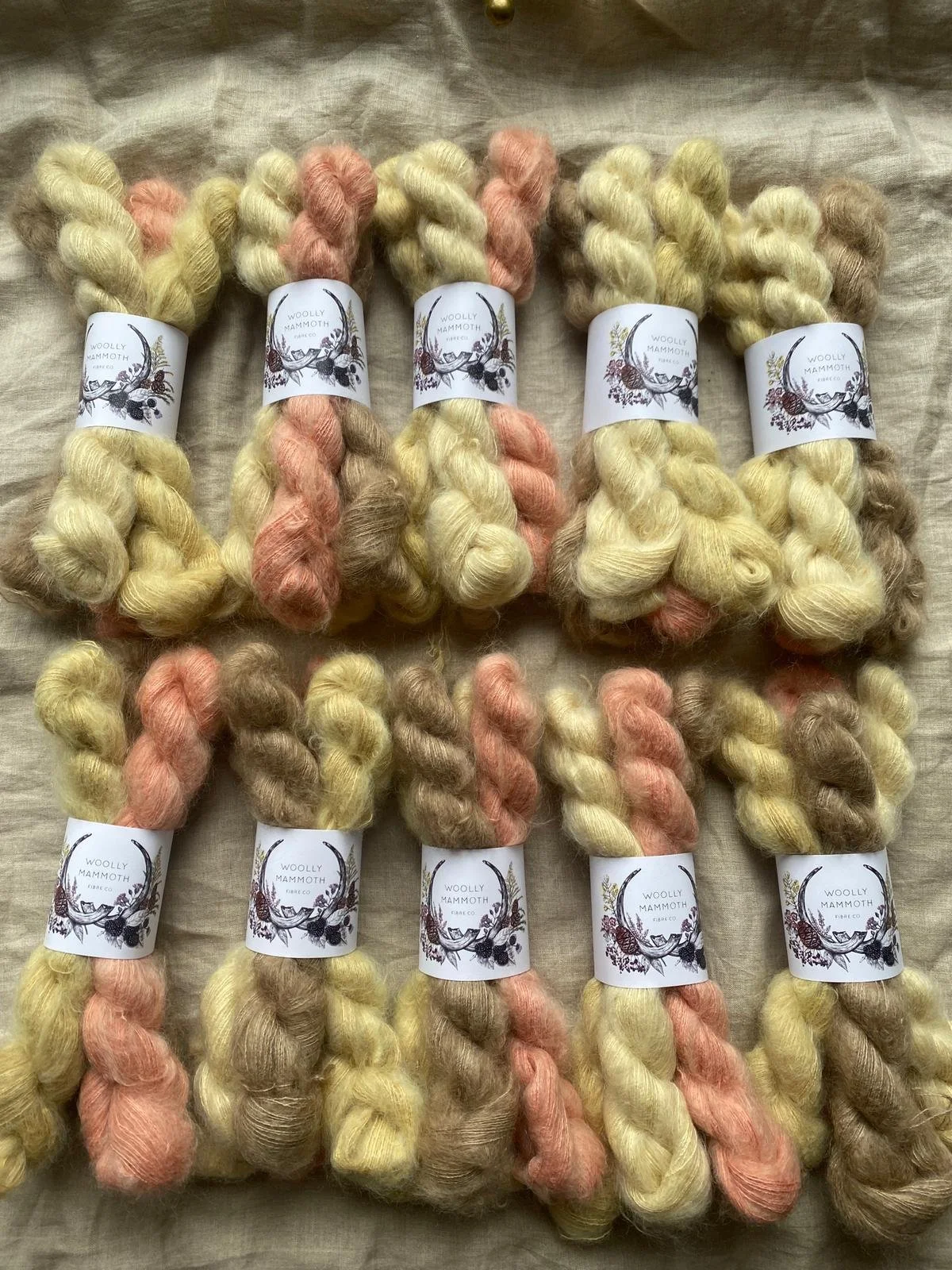 Silk/ Mohair Laceweight- Morelli's Ice Cream 80g/672m