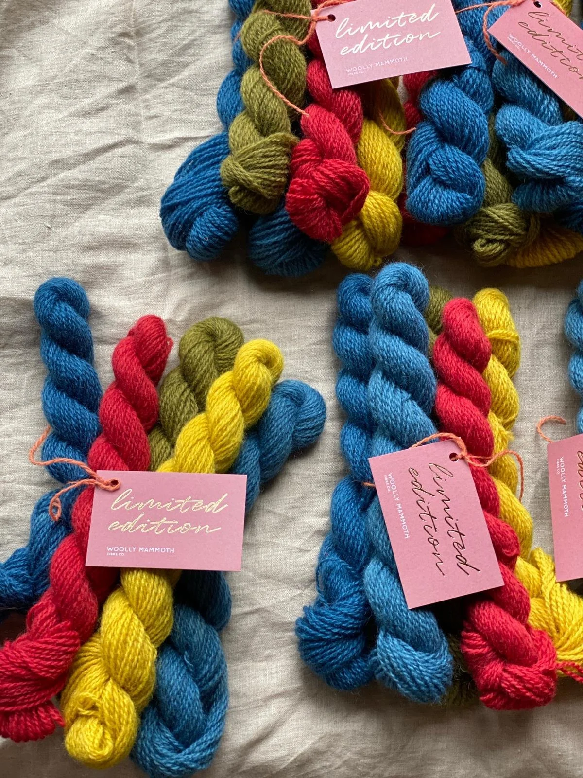 Causeway Yarn 4ply-Mondrian Blocks Mini Skein Set 100g/309m