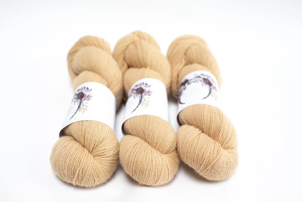 Natural Sock 4ply- Apricot Exhaust