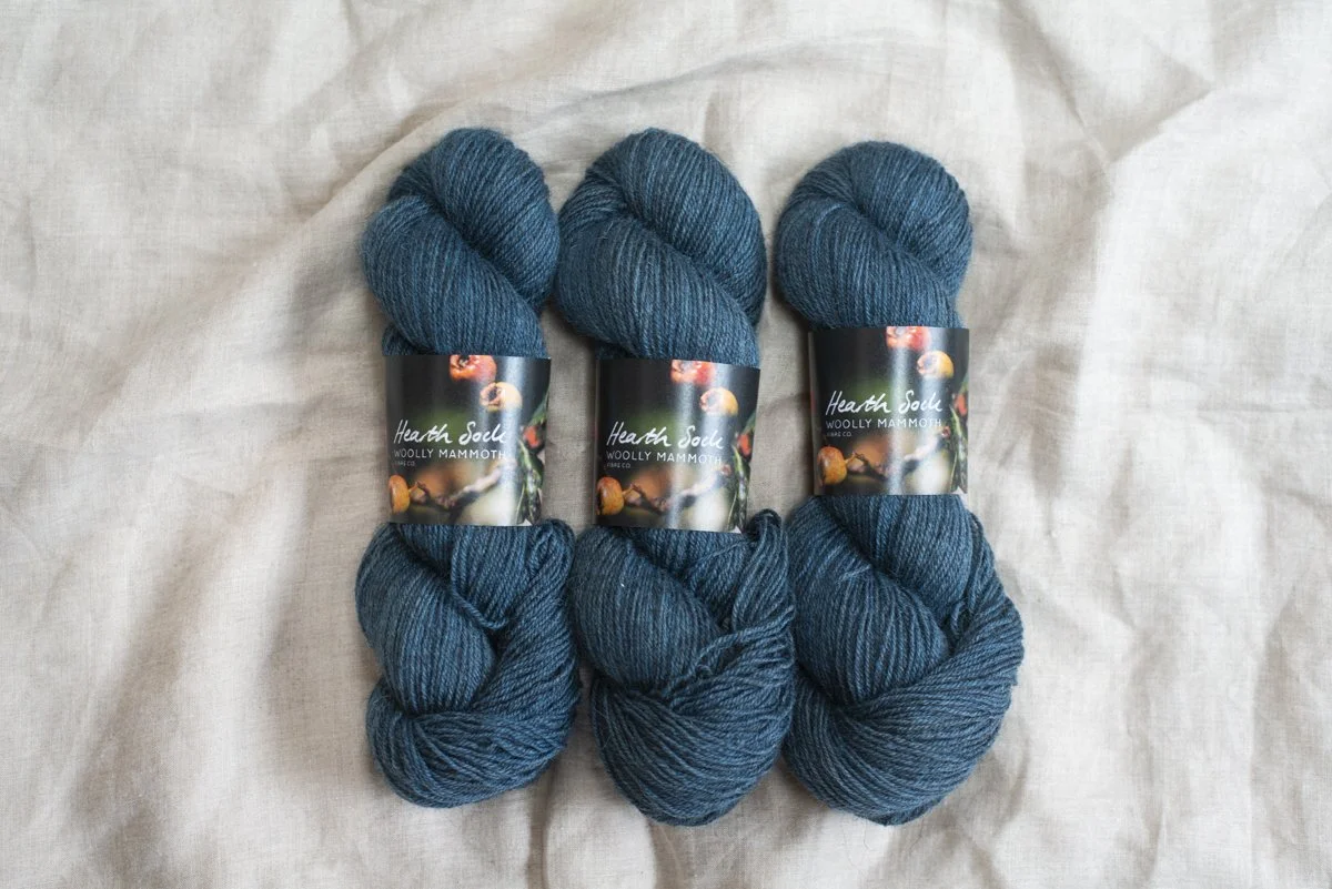 Hearth Sock- Mid Indigo #1