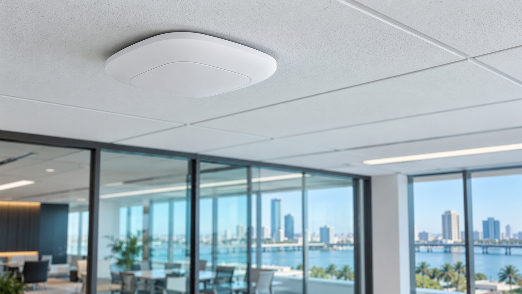 Commercial Wi-Fi access point installation in Tampa Bay