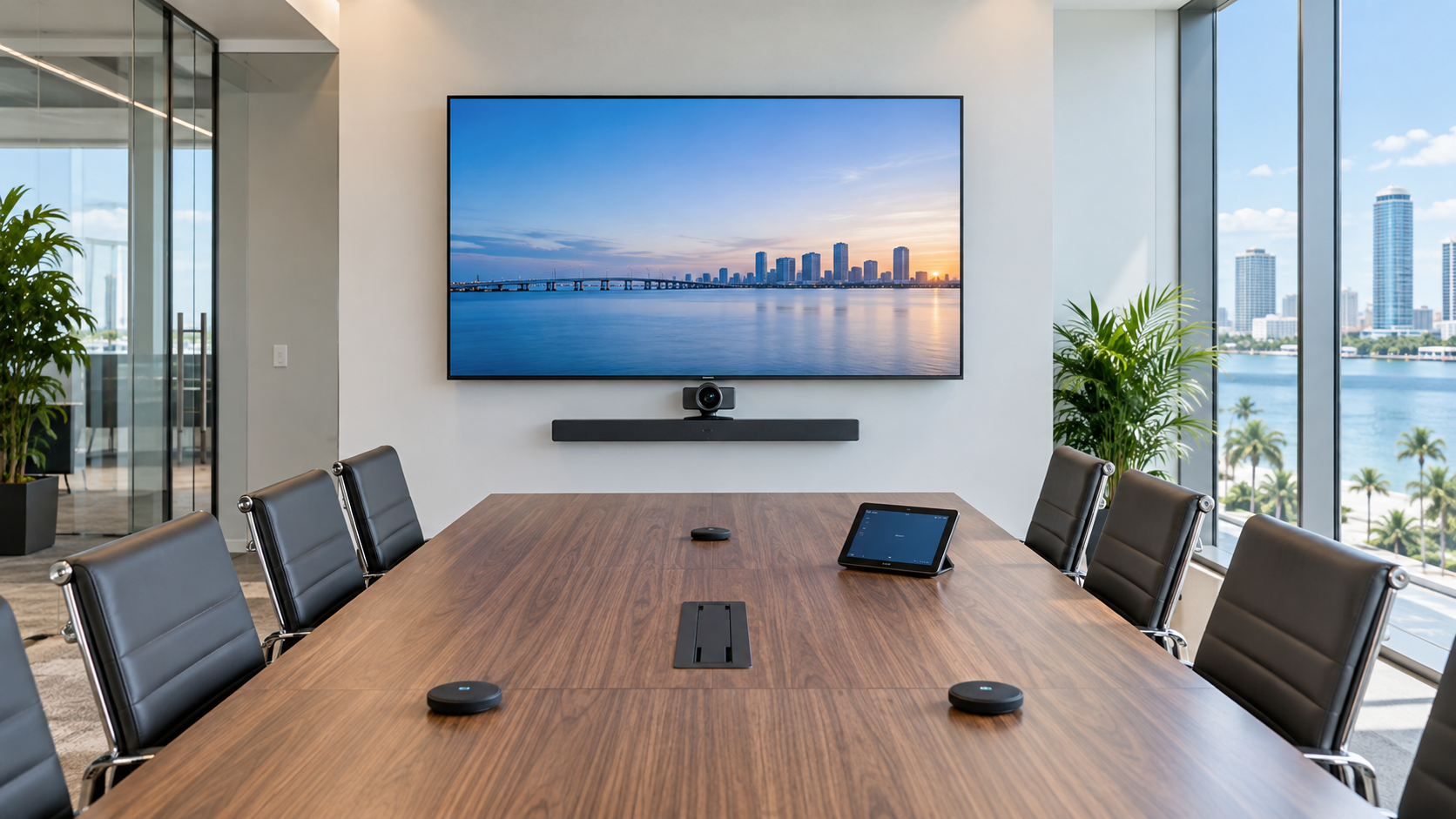Commercial conference room AV installation in Tampa Bay