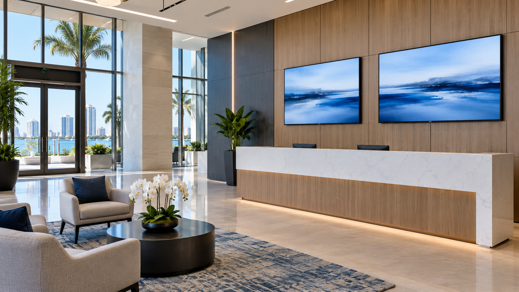 Commercial display and digital signage installation in Tampa Bay