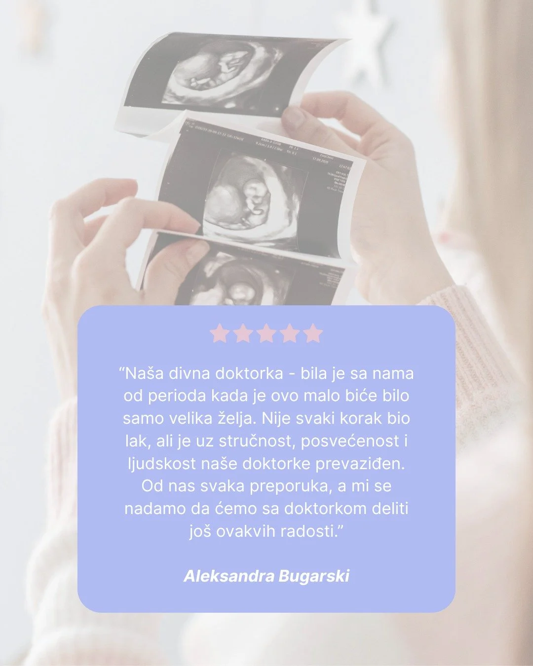 Svaka žena koja prođe kroz na&scaron;a vrata ima svoju priču. Hvala vam &scaron;to ste podelile svoja iskustva i dozvolile nam da budemo deo va&scaron;e brige o zdravlju. 👩⚕🤍 Va&scaron;e reči su na&scaron;a najveća motivacija.💫