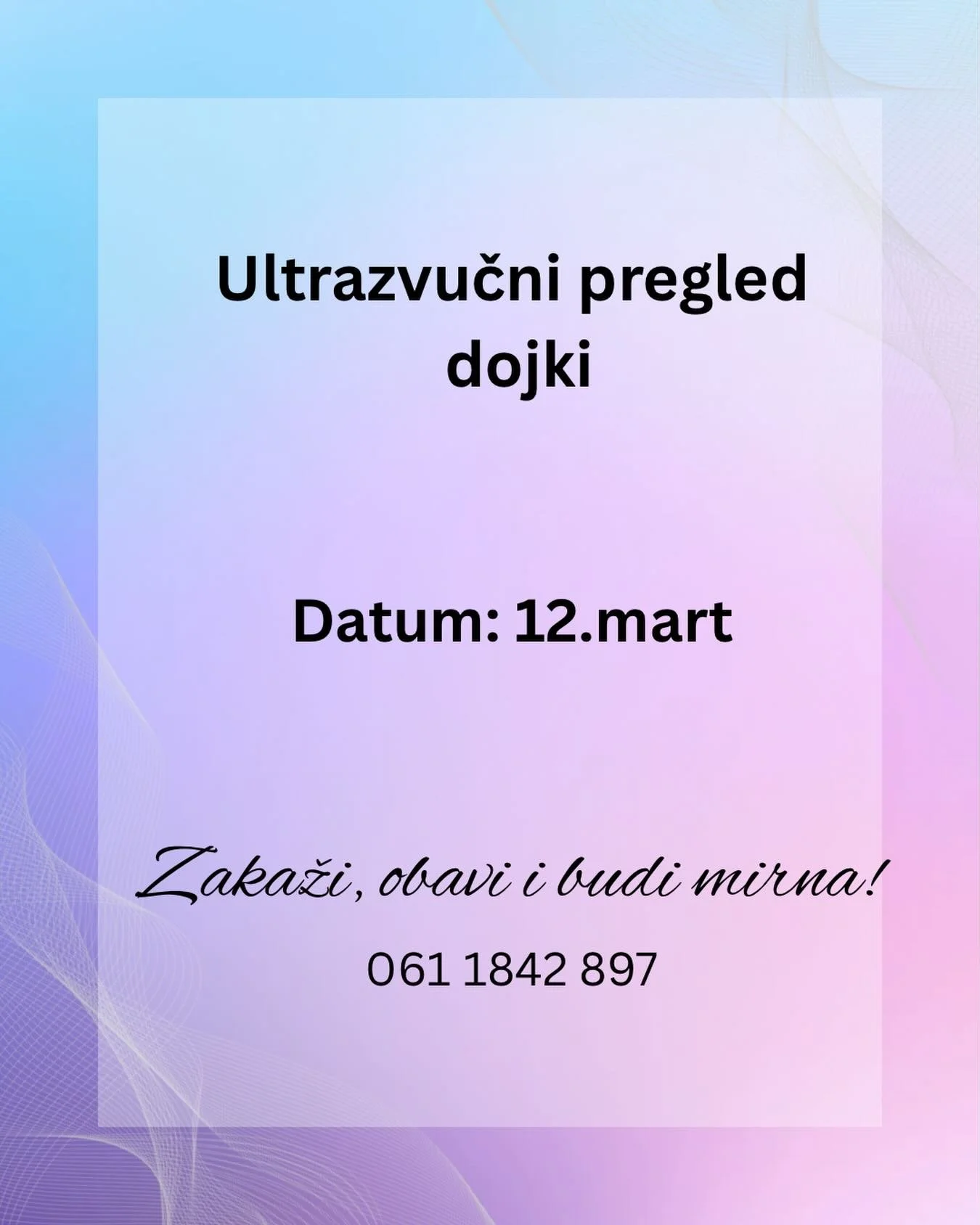 Veliko nam je zadovoljstvo da najavimo dolazak u na&scaron;u ordinaciju divne dr Jelene Markov, specijaliste radiologije sa užim interesovanjem za ultrazvučnu dijagnostiku oboljenja dojke. Dr Markov je posvećena svojim pacijentkinjama i tu je da Vam 