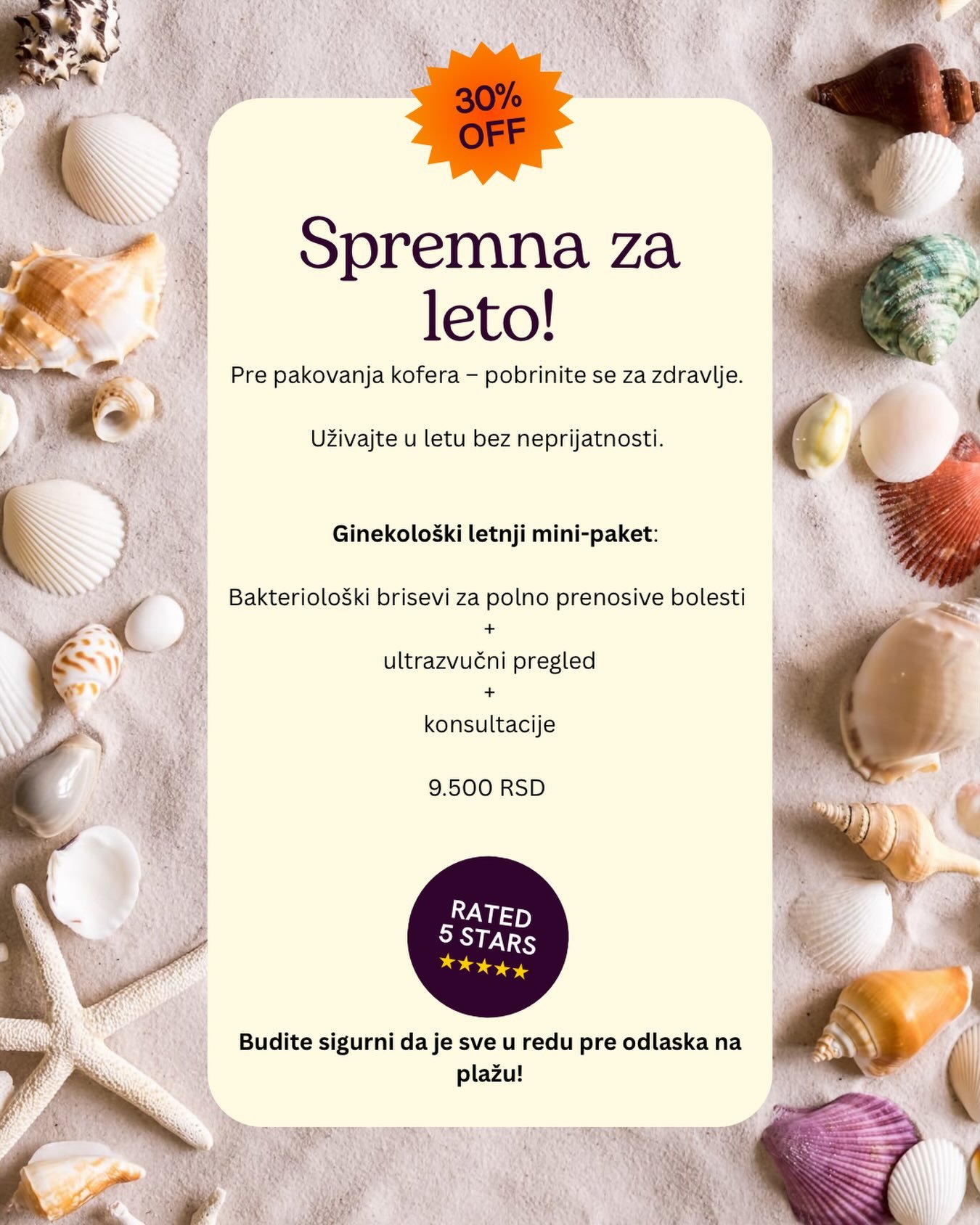 Leto je stiglo, a sa njim i planovi za bazene, reke i more! 🌊
Pre nego &scaron;to spakuje&scaron; kofere i uskoči&scaron; u vodu, skini jednu veliku brigu sa liste. Topla voda i vlažni kupaći kostimi su idealno okruženje za razvoj letnjih infekcija,