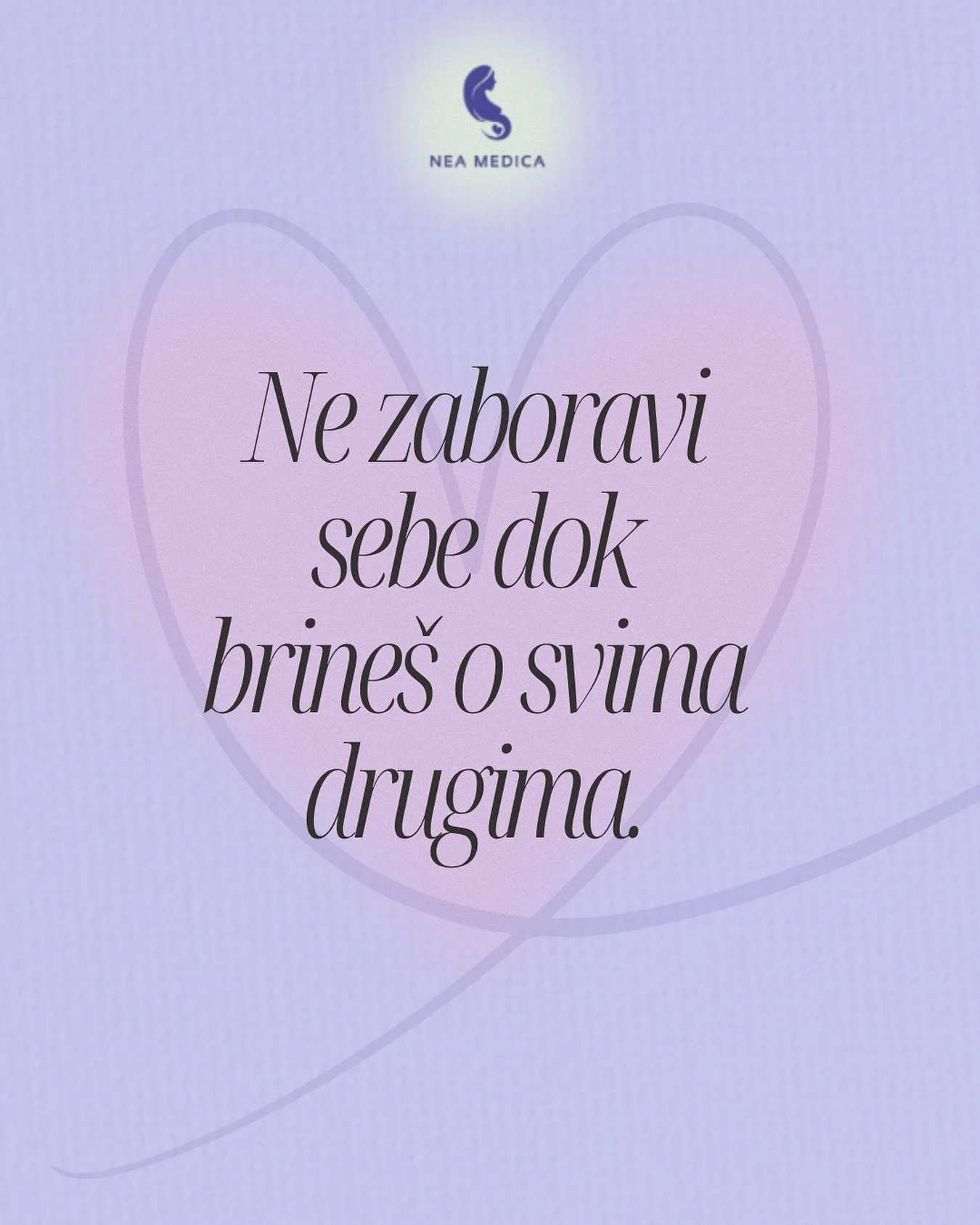 Koliko puta si sebi rekla &bdquo;samo jo&scaron; ovo&ldquo;, pa svoje potrebe opet ostavila po strani?

Briga o sebi nije luksuz. Nije sebičnost. Nije ne&scaron;to &scaron;to ostavlja&scaron; za kad bude&scaron; imala vremena.
Briga o sebi je ljubav 