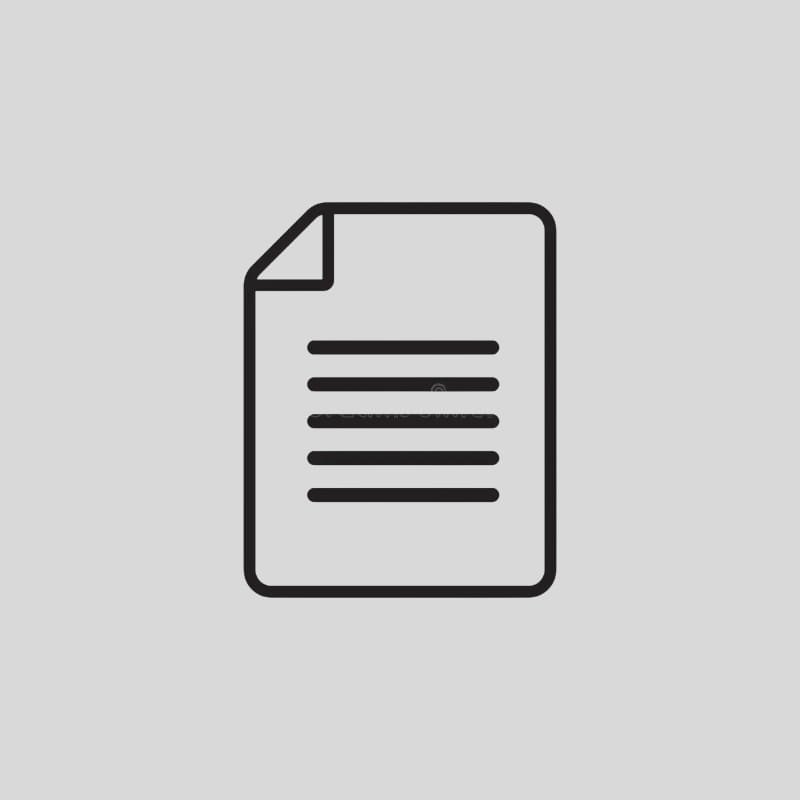 Icon of a document with lines of text on a light gray background.