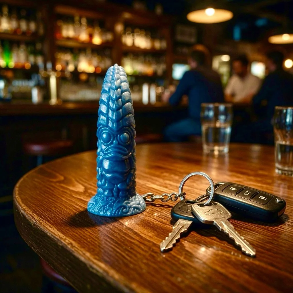 🗿Small enough for your pocket&hellip;
dangerous enough to start conversations 👀🌊🔥

Polynesian Pleasures Water God keychain 🔑 

 #TikiVibes #IslandEnergy #BarVibes #Keychain #ExoticVibes AdultHumor SpicyContent TropicalHeat IfYouKnowYouKnow Novel
