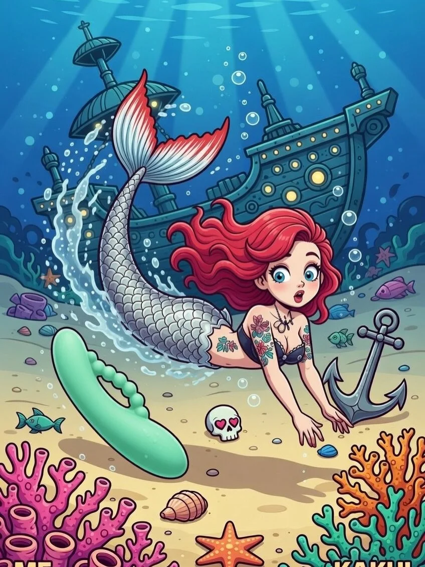 🧜&zwj;♀️ : &ldquo;That&rsquo;s not part of the reef&hellip;&rdquo; 🪸👀😏
Would you take it home ?

#OceanMystery
#DeepSeaVibes
#TropicalMood
#HiddenParadise
#ForbiddenVibes