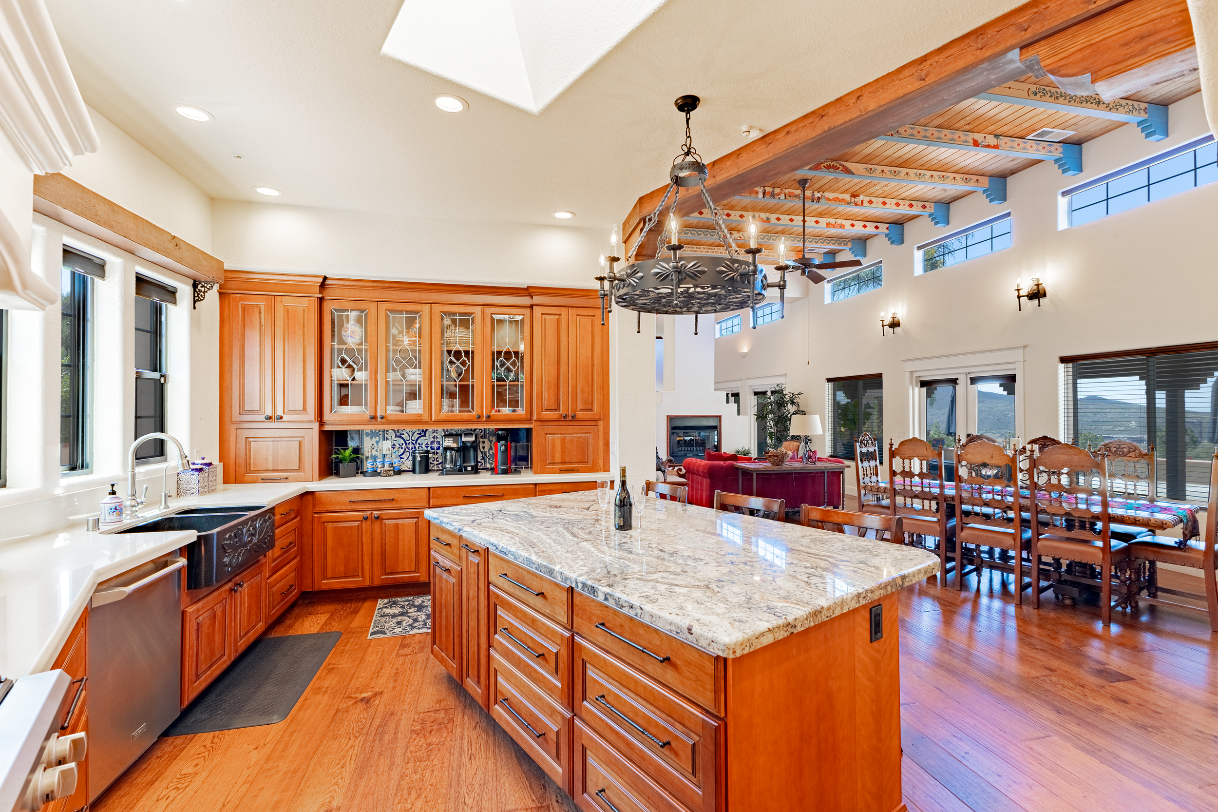 Photography of a beautiful spanish villa in Jamul. Images captured by sandpiper property media of san diego. 