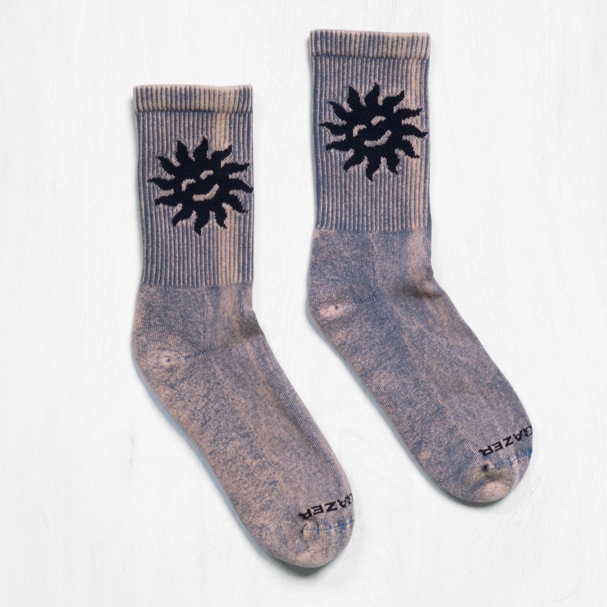Blue Acid Sun Socks