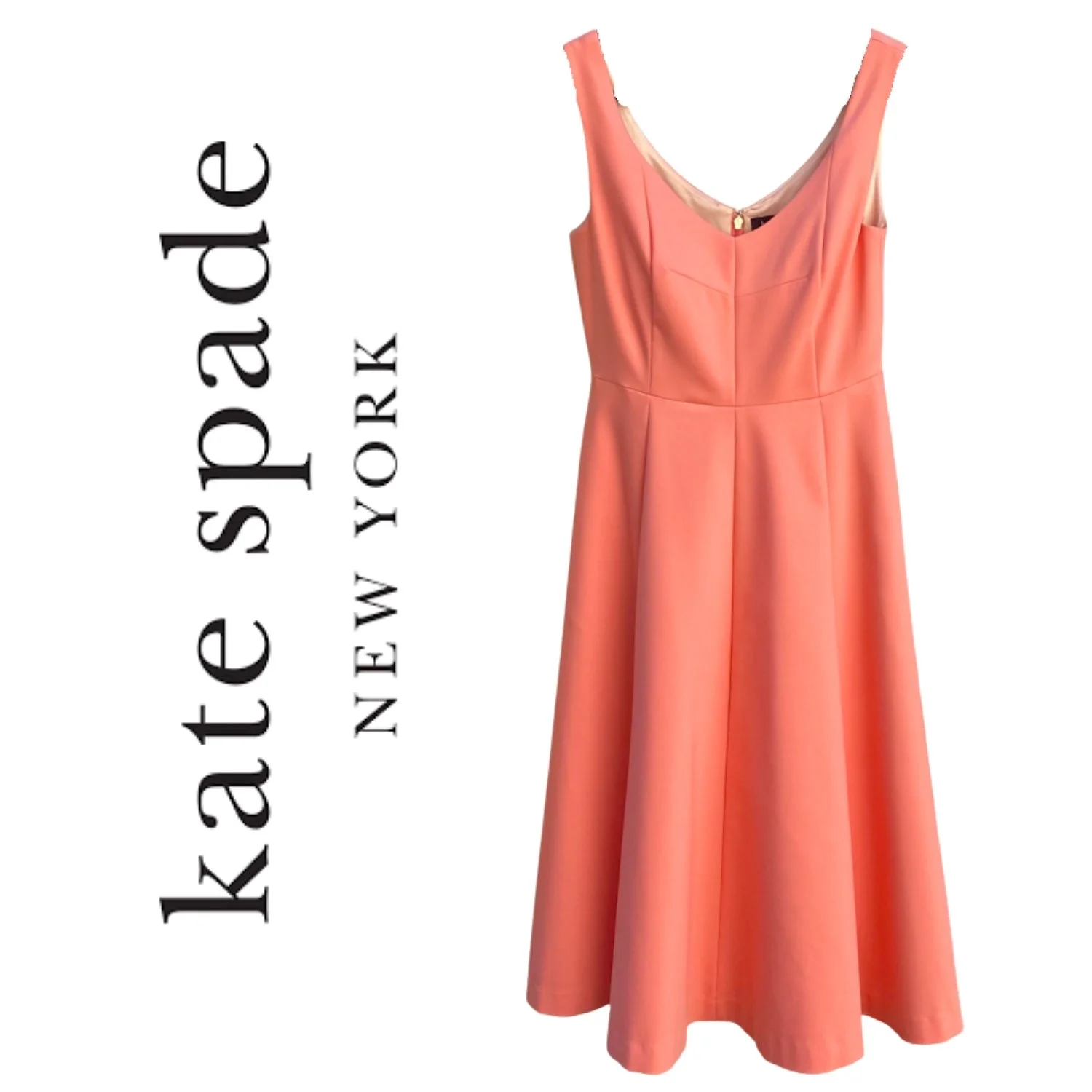 Kate Spade Pink Sweetheart Midi Dress – Size 0 – New With Tags (NWT).jpg