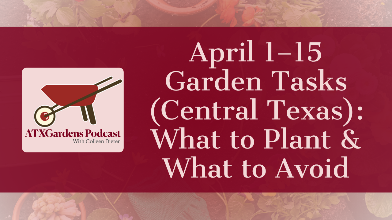 April 1–15 Garden Tasks (Central Texas): What to Plant &amp; What to Avoid
