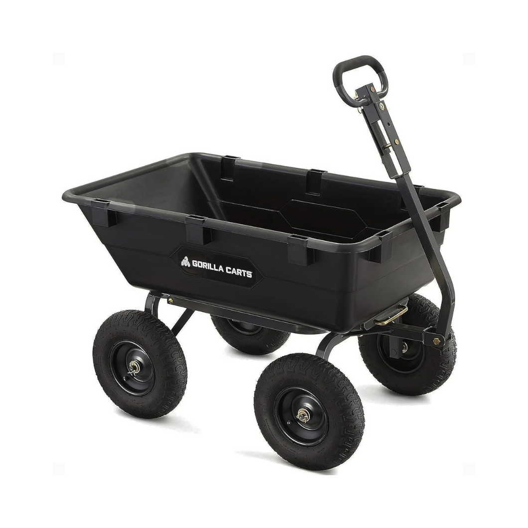 Gorilla Carts Heavy-Duty Poly Yard Dump Cart