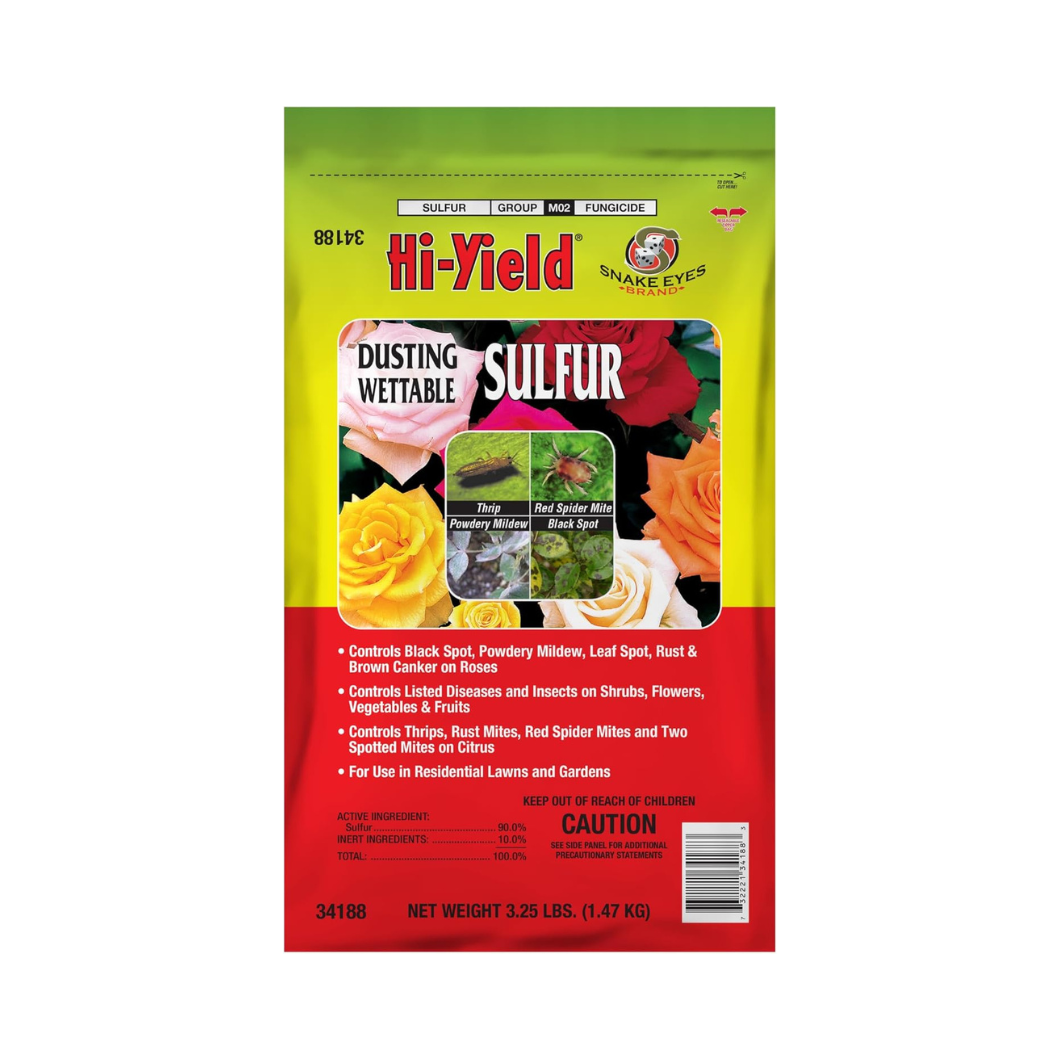 Dustin Sulfur for Chiggers in the landscape