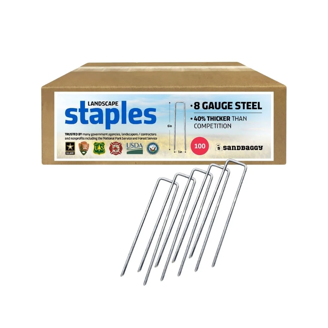 Sandbaggy 6 inch Landscape Sod Staples
