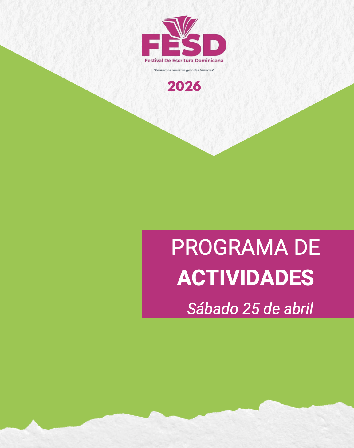 Programa Festival de Escritura (FESD) 2026