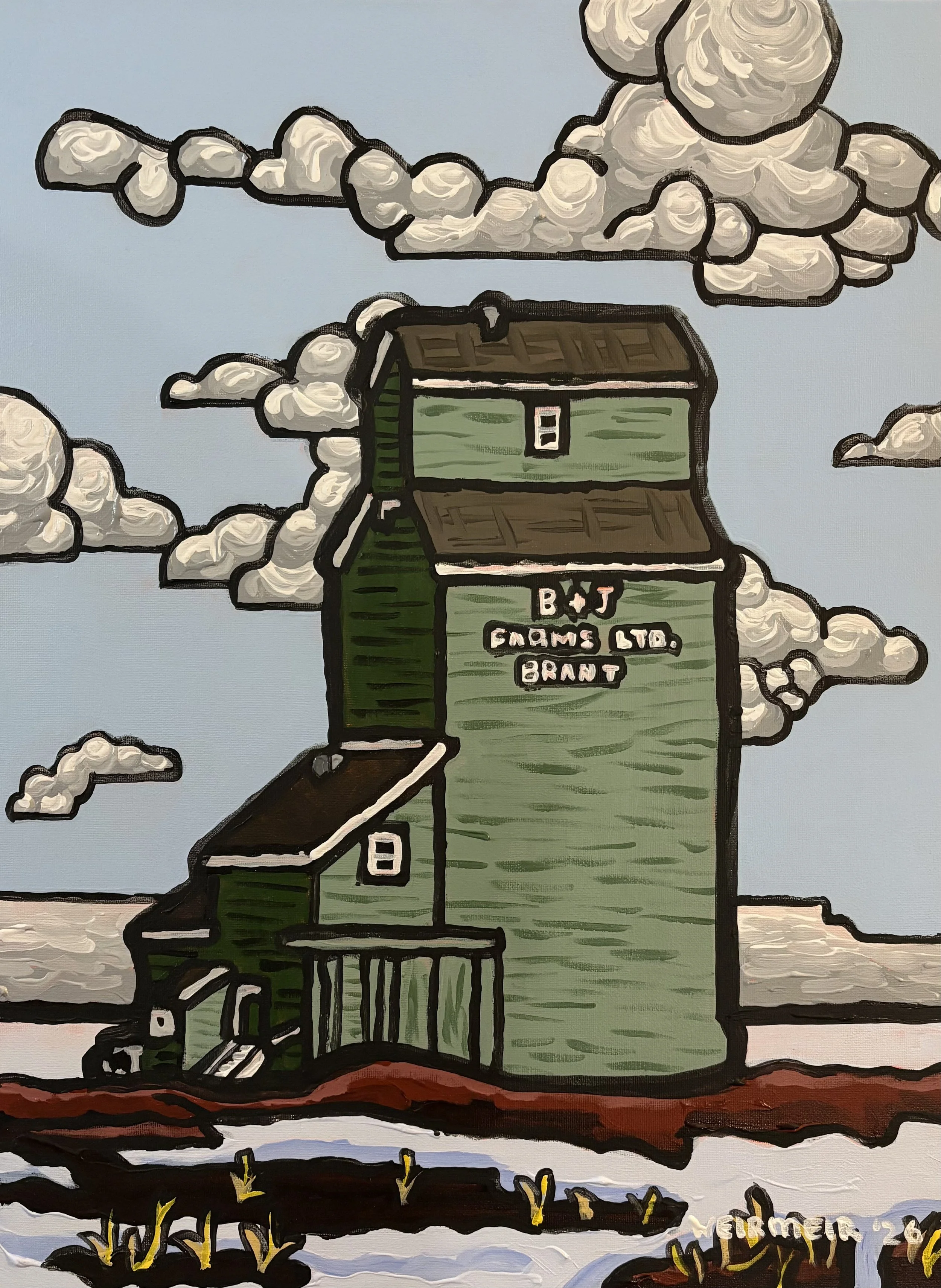 "Grain Elevator, Brant, AB"