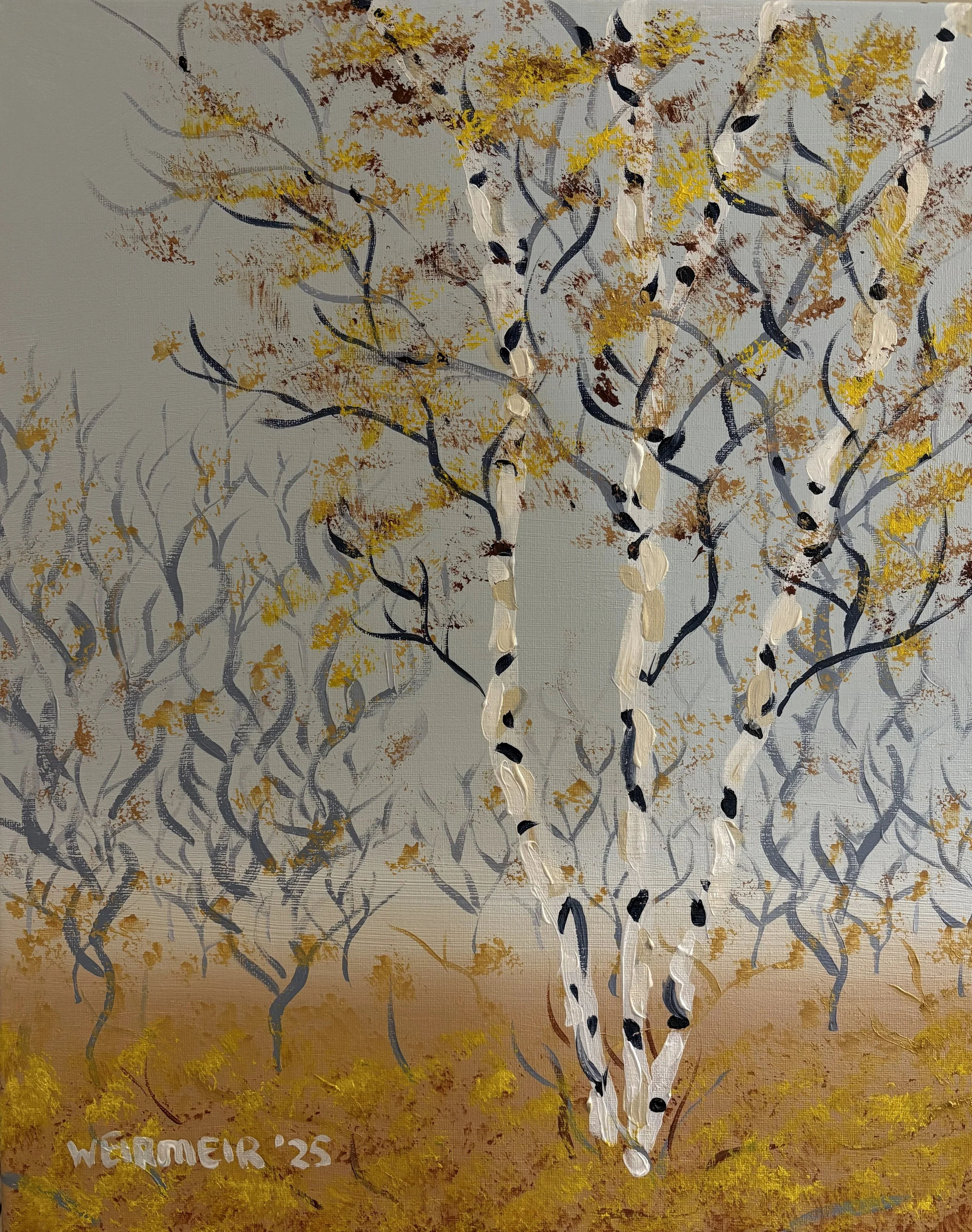 "Fog In the Birch Trees 1"