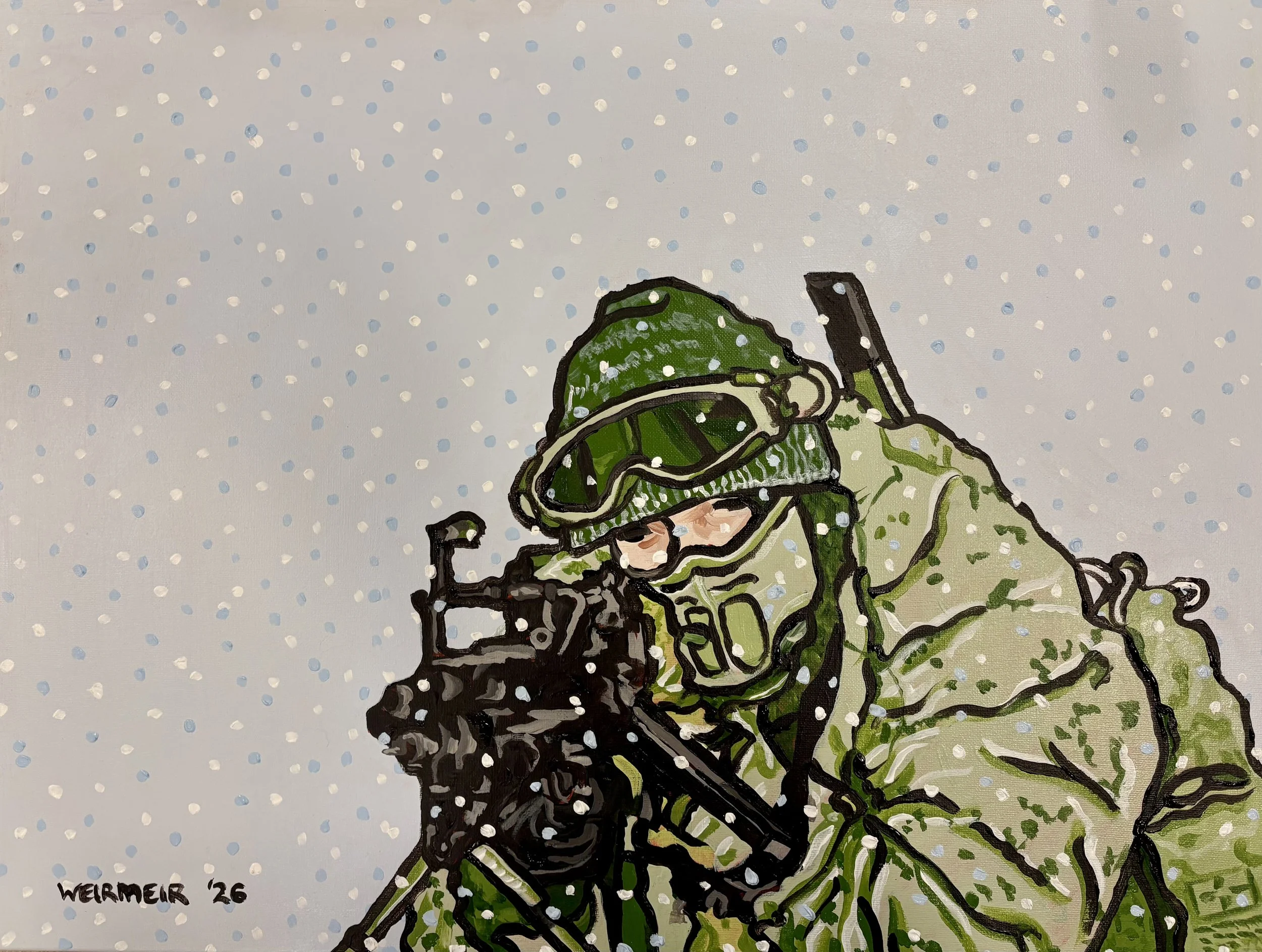 "Canadian Soldier With C9" (Sold 🔴)