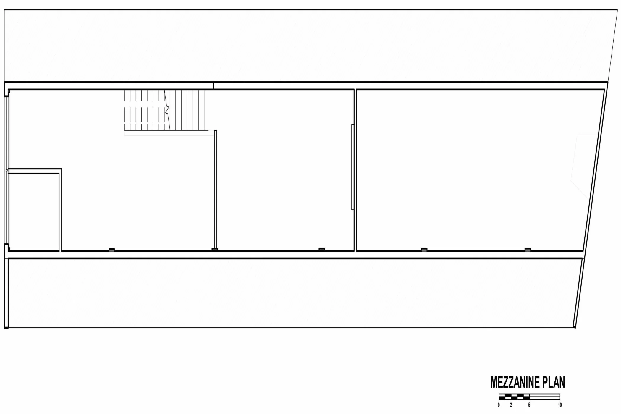 Pre-existing Mezzanine Floor Plan for BIBO Salon
