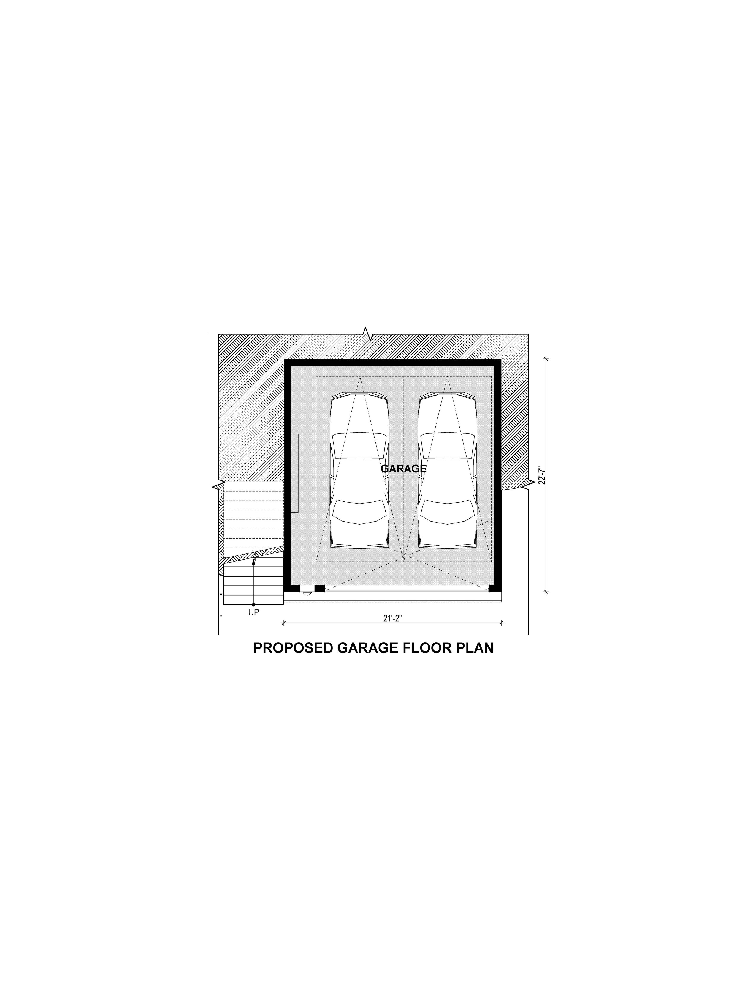 New 2 car garage floor plan