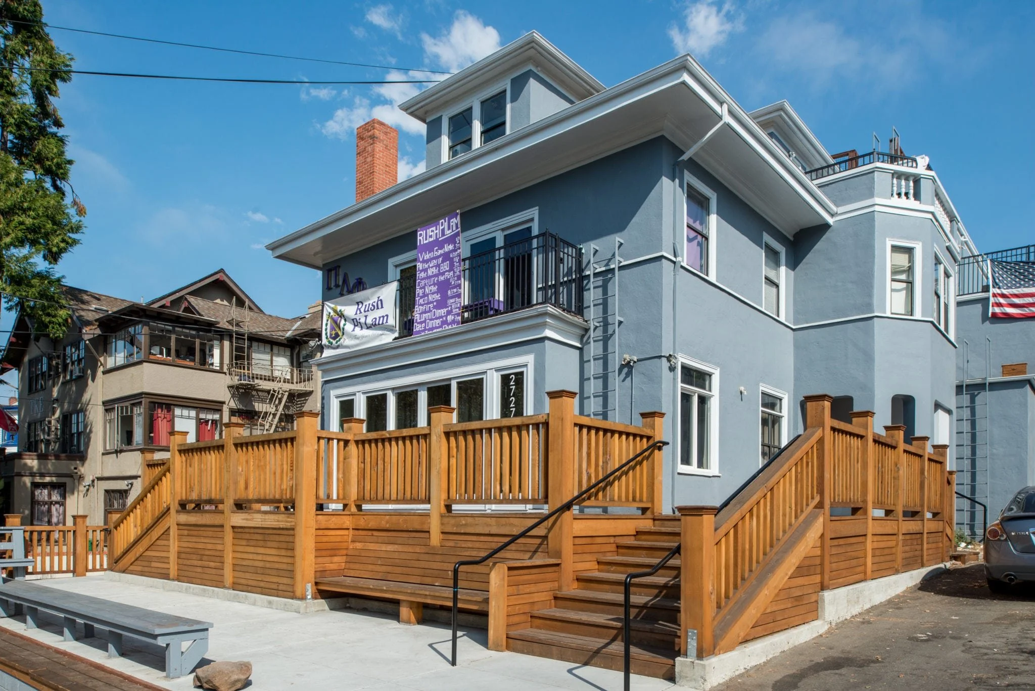 Exterior view of Urban Fraternity Deck in Berkeley, California