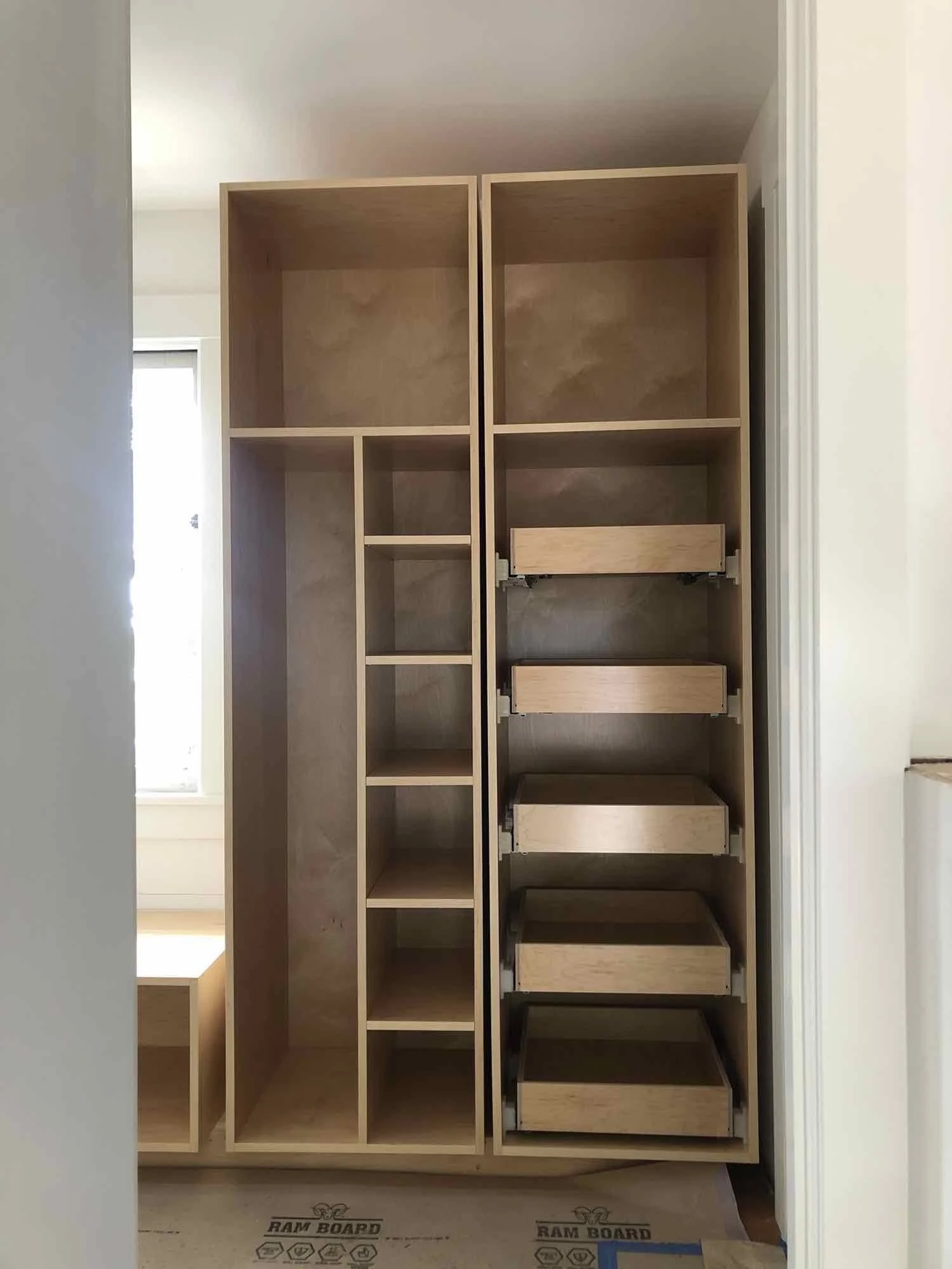 New cabinetry shown in one of the modernized spaces.