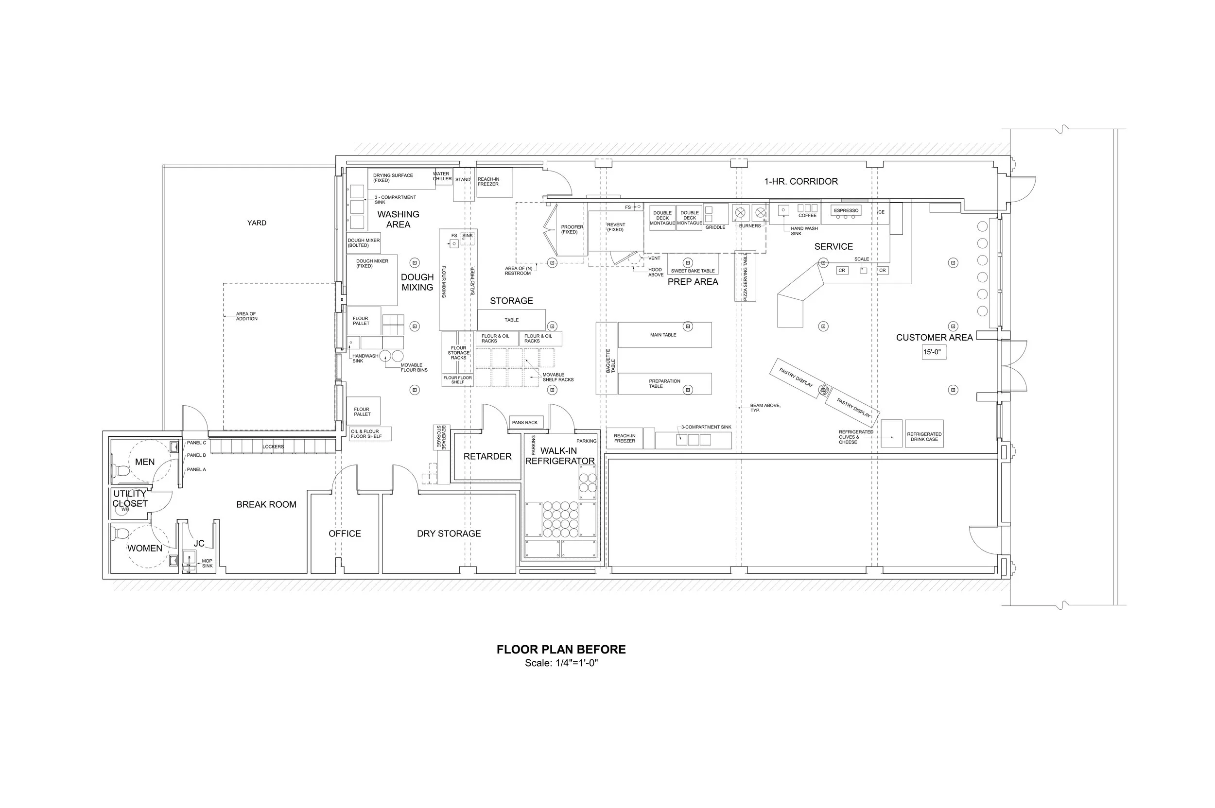 Arizmendi Oakland Floor Plan Before
