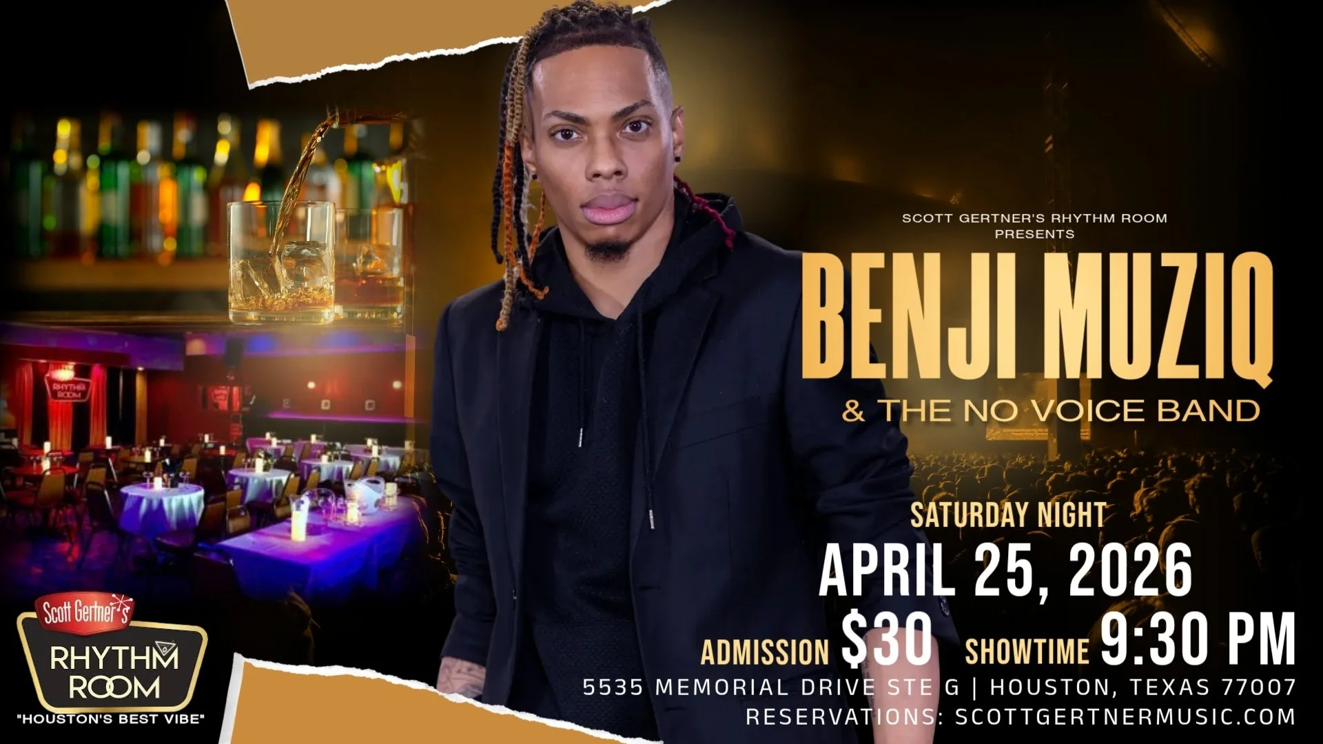 Benji Muziq & The No Voice Band at The Rhythm Room