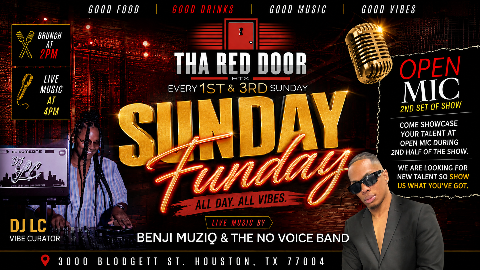 THA RED DOOR SUNDAY FUNDAY 
