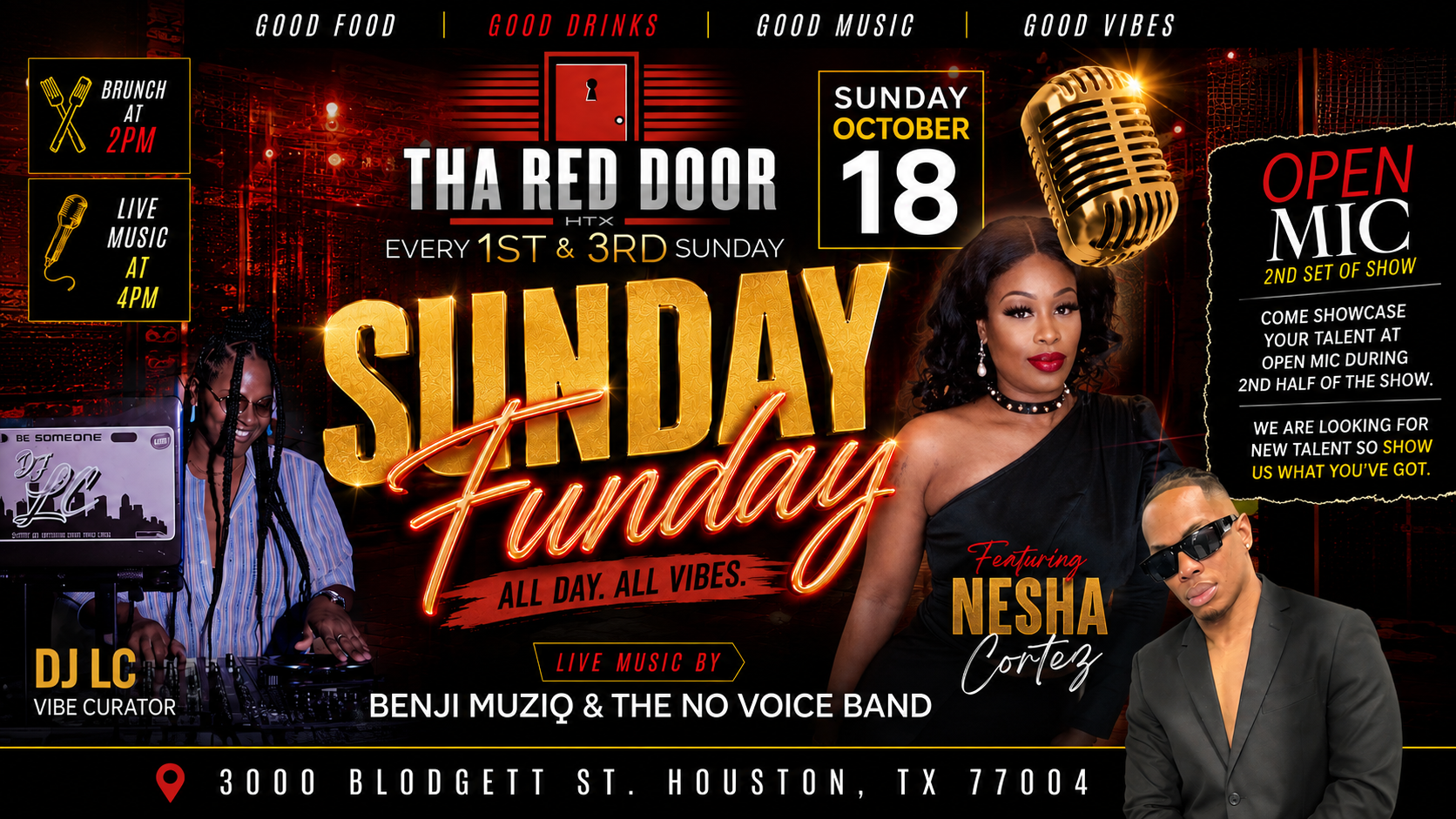 THA RED DOOR SUNDAY FUNDAY 