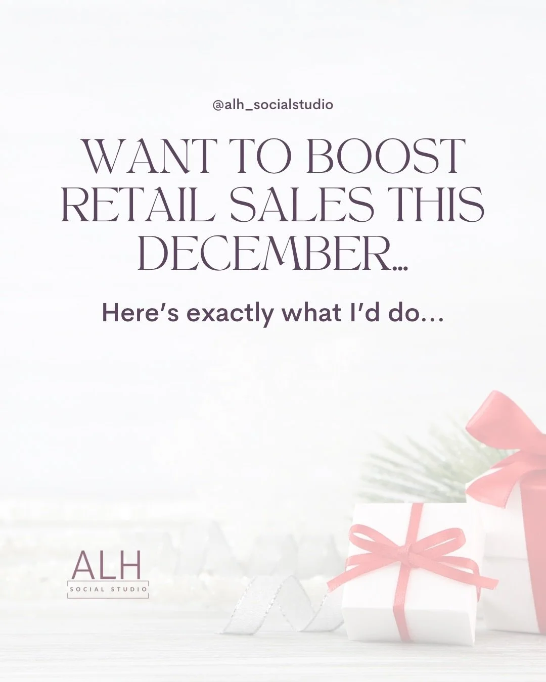 If you want to increase retail revenue in December, don&rsquo;t overcomplicate it! Make it EASY for your clients. 

If you&rsquo;re a medspa or solo provider trying to grow during the holiday rush, these are the strategies will help the needle.

Save