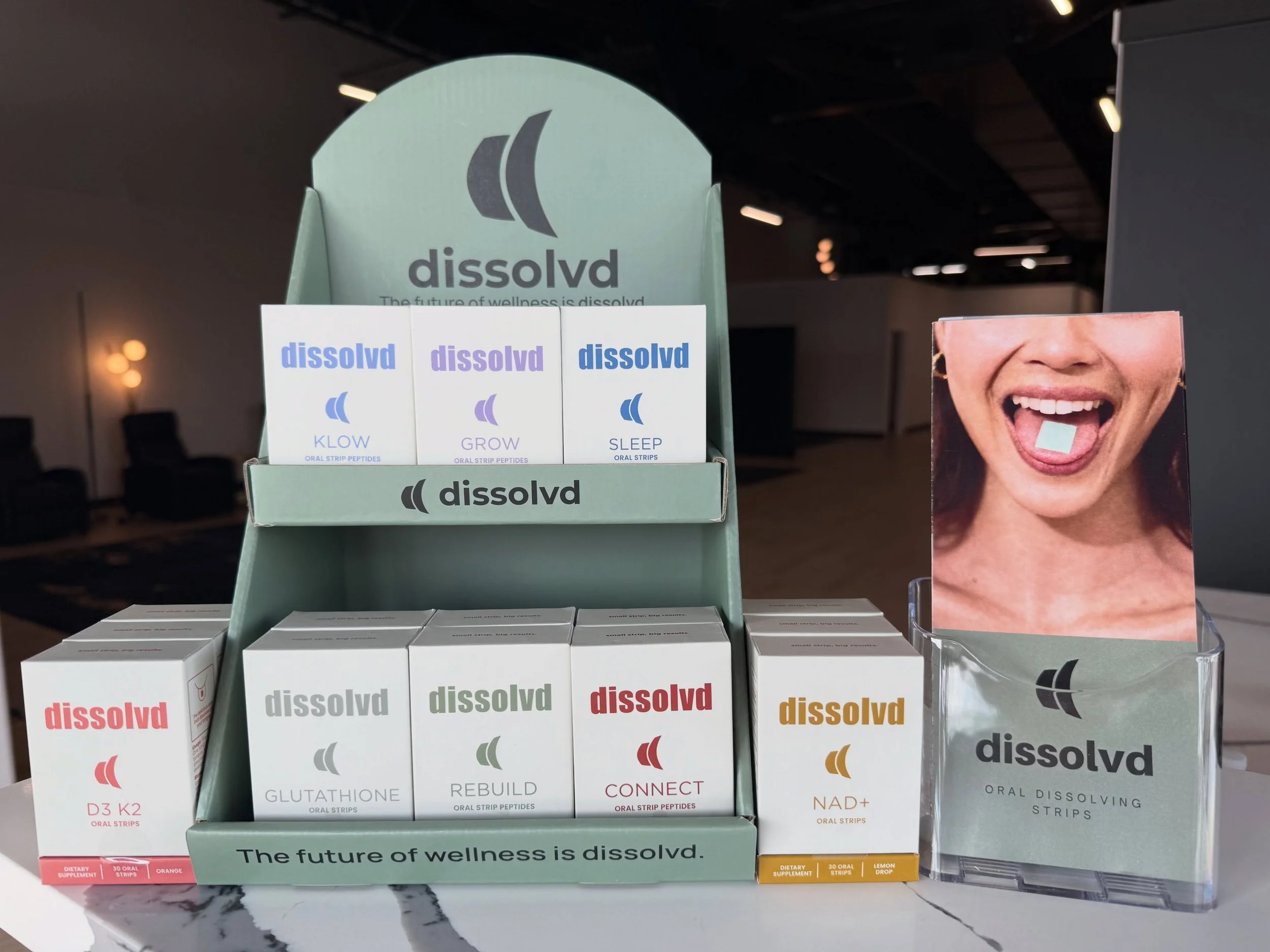 When your products look this good on the shelf&hellip; 👀

Love seeing Dissolvd showing up in practices and creating conversation.

Oral dissolving peptide strips are bringing a completely different format to the wellness space, simple, convenient, a