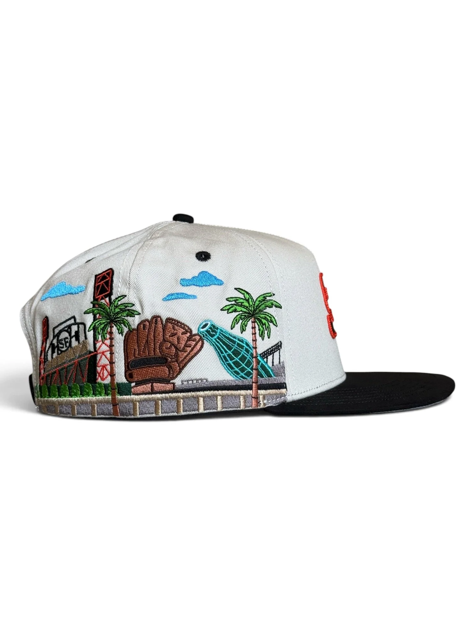 SF Stadium Series II Snapback ( Cream & Black )
