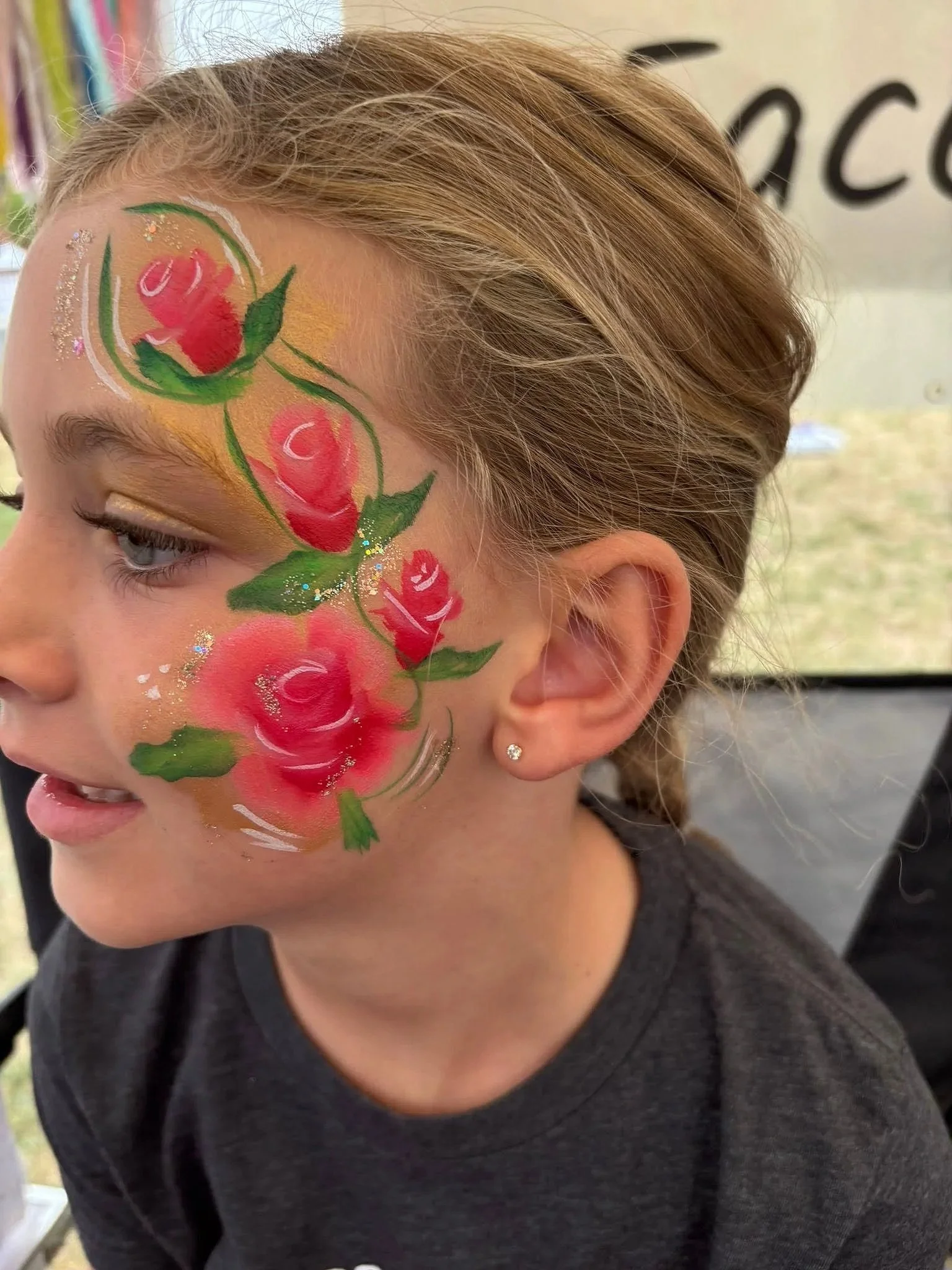 Beautiful Flower Face Paint