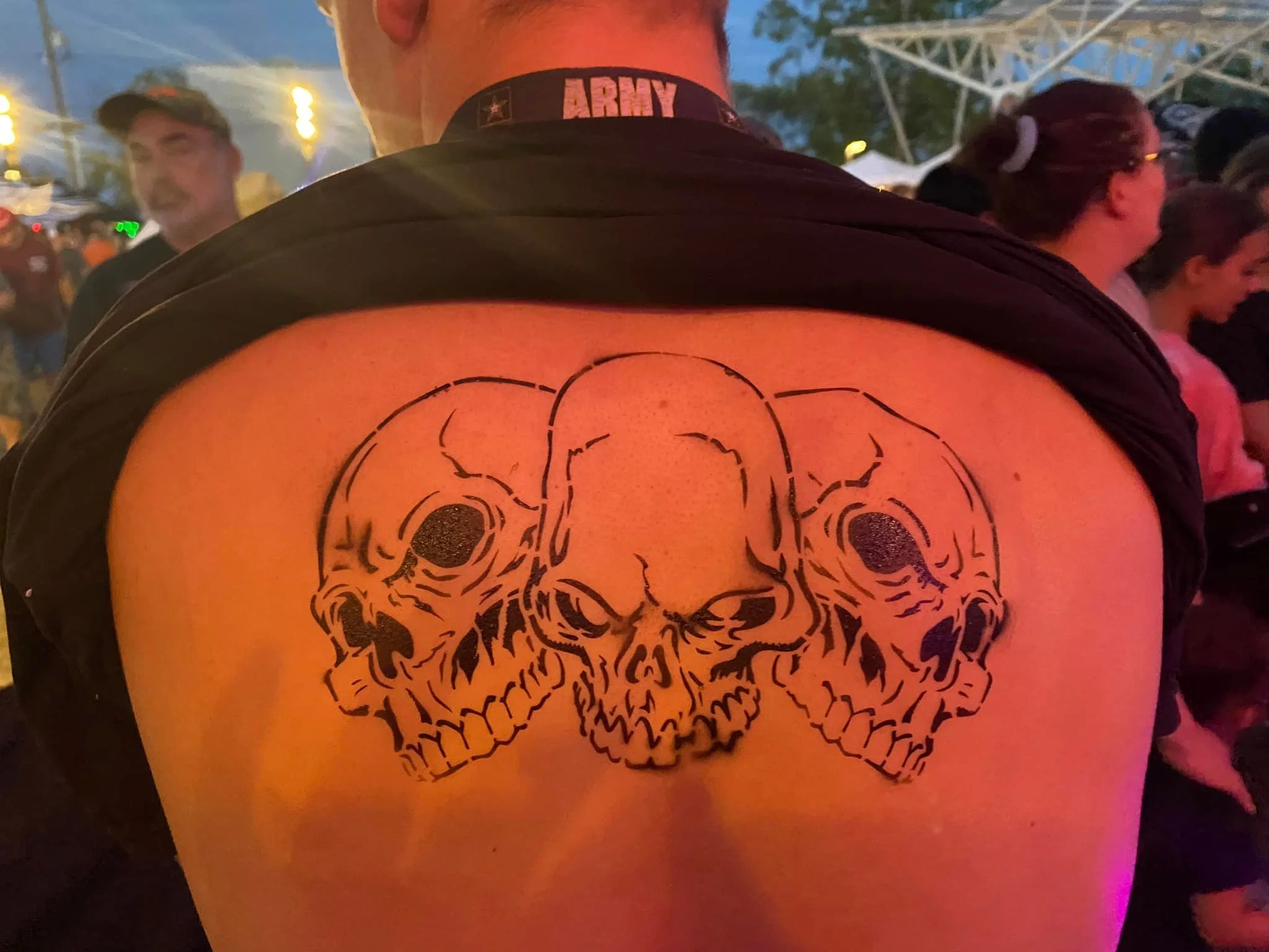 Airbrush Back Tattoo