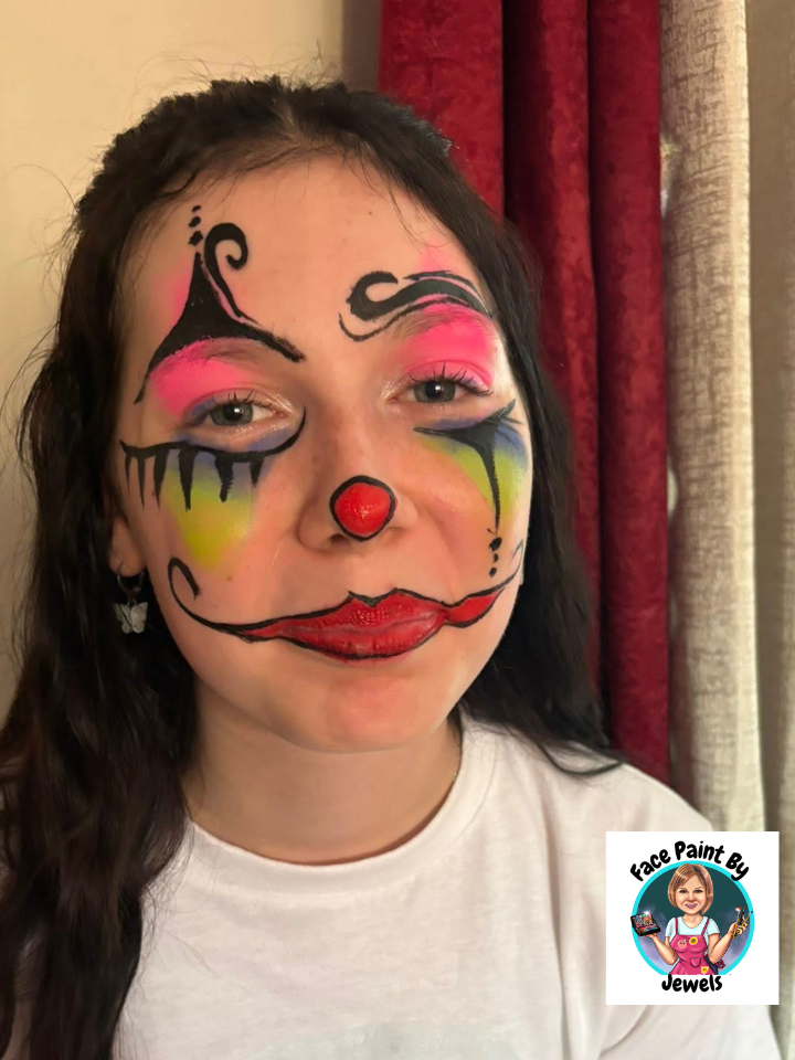 Clowning around face painting
