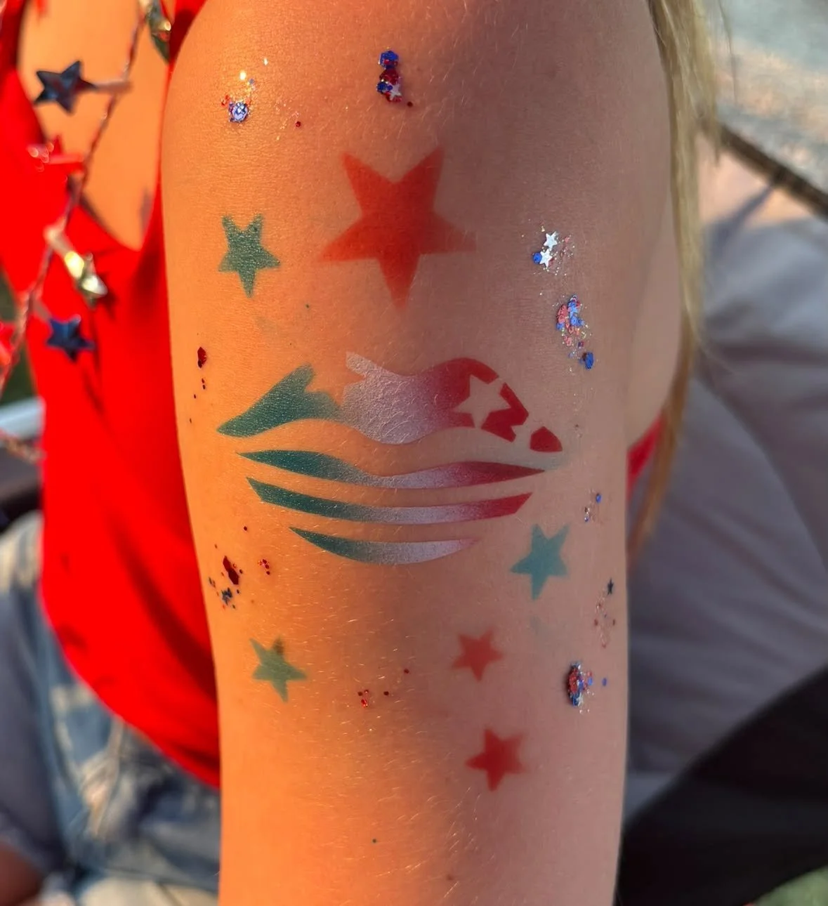 Airbrush Tattoo's Wellsville 4th of July