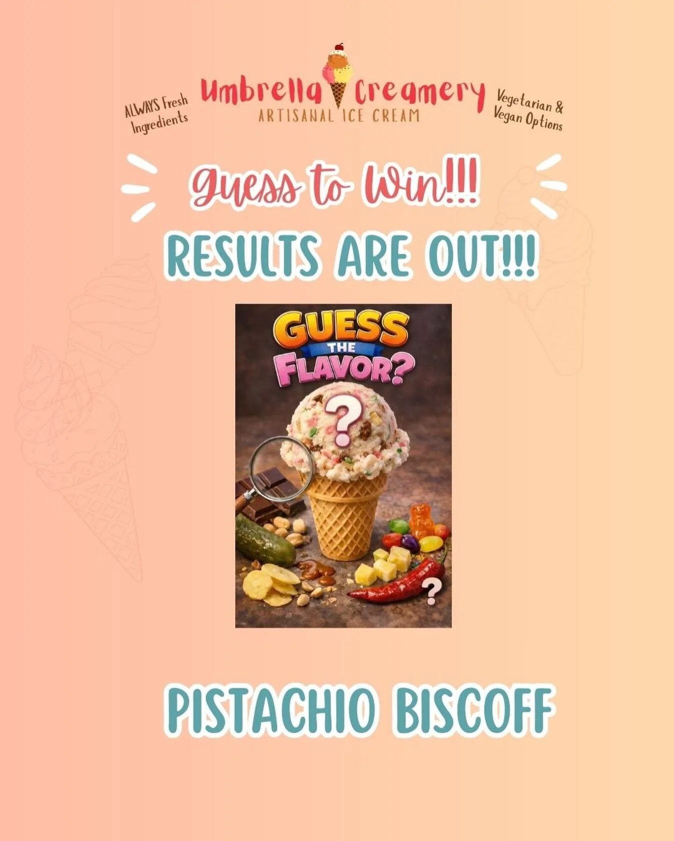 The mystery flavor reveal is finally here! 🎉 We had 89 brave taste-testers take on the challenge. Of those, 38 cracked at least one flavor, and an impressive 9 nailed both! 👏
After a lucky random draw, we picked two winners from each category. Priz