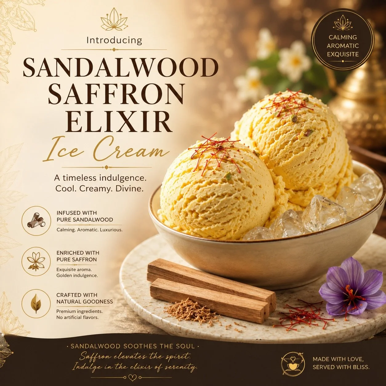 Introducing our Mother&rsquo;s Day special: Sandalwood Saffron Elixir &mdash; a rare, cooling, floral scoop inspired by the timeless grace of the women we love. 

Only at Umbrella Creamery. Exclusive for Mother&rsquo;s Day!

Available while supplies 