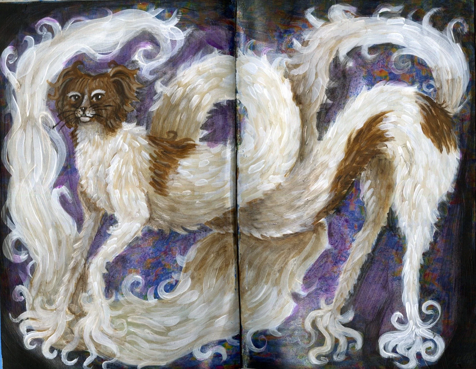 Biblically Accurate Tinker

Acrylic, Geli Plate, Collage

I'm really starting to view my work in my notebook as sketches for bigger works! I would love to paint this at a bigger scale one day so Tinker can view herself in all of her glory. 

#illustr