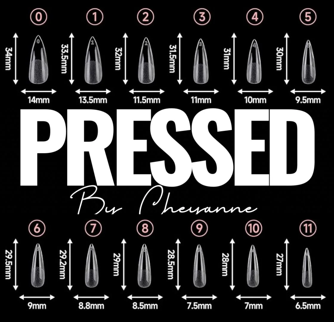 Long Almond/Stiletto 
(point will be filed away for almond)