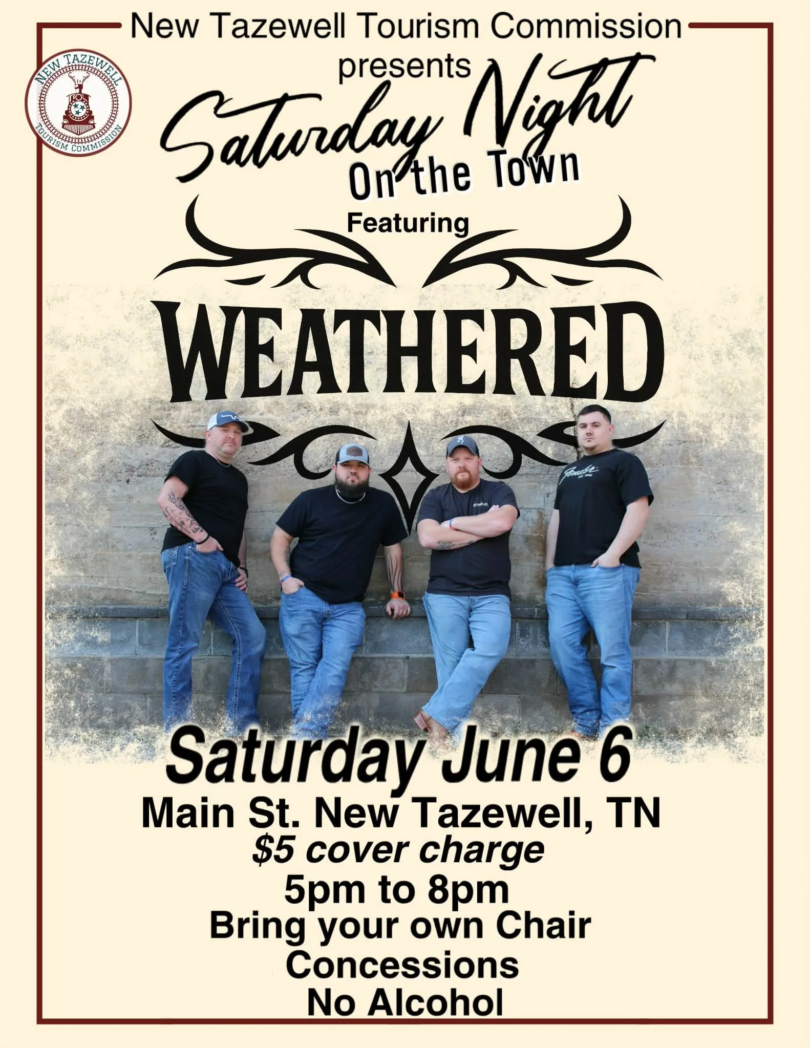 June 6, 2026 Saturday Night On the Town featuring WEATHERED