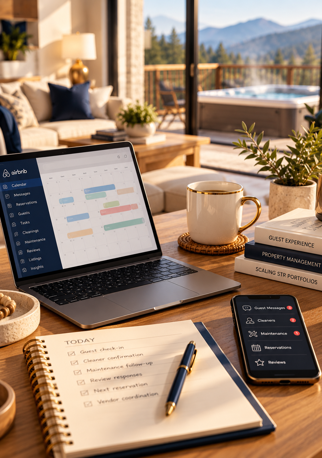 Airbnb virtual assistant managing short-term rental bookings and guest messages