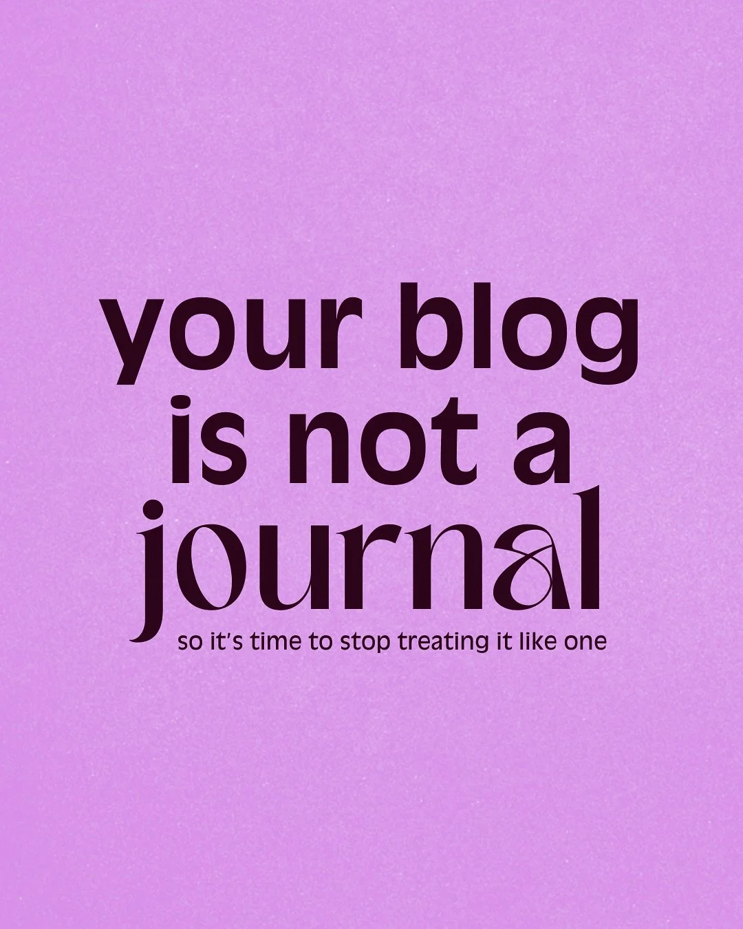 Your blog isn&rsquo;t a diary. It&rsquo;s not a digital scrapbook. And it defo isn&rsquo;t just a place to dump your latest &ldquo;thoughts.&rdquo;

But that&rsquo;s how most people treat it.

They write for themselves, not for their audience.
They f