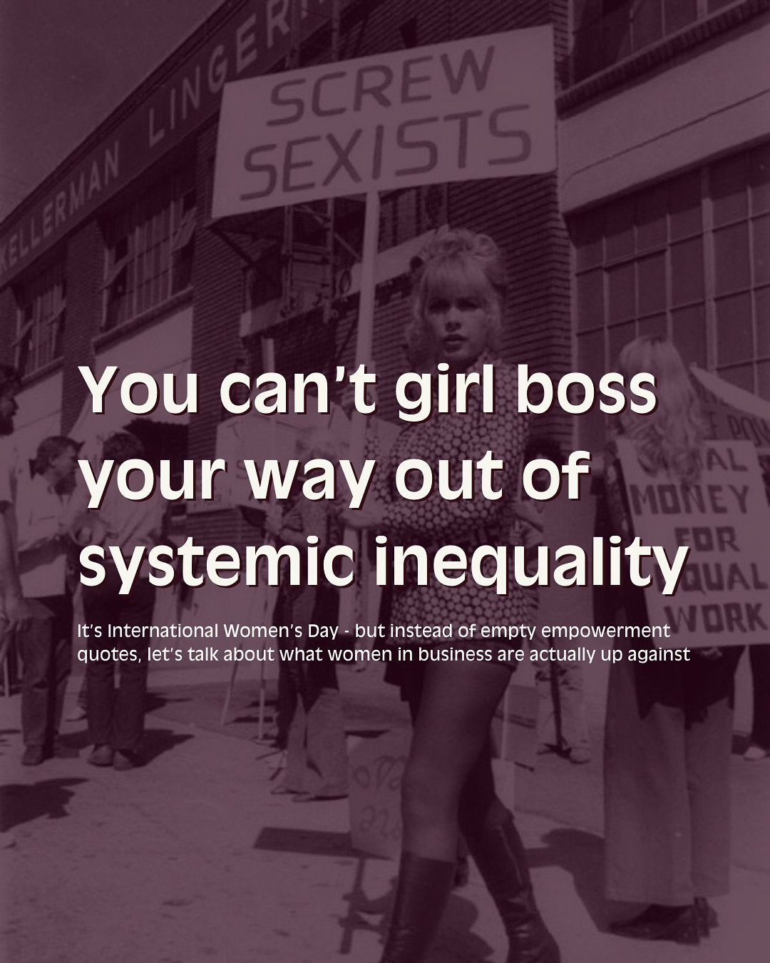 This is what we should be talking about on International Women&rsquo;s Day!

Not just celebrating women - but dismantling the barriers that hold them back.

💰 Fund women-owned businesses. Invest, buy from them, and pay them what they&rsquo;re worth.