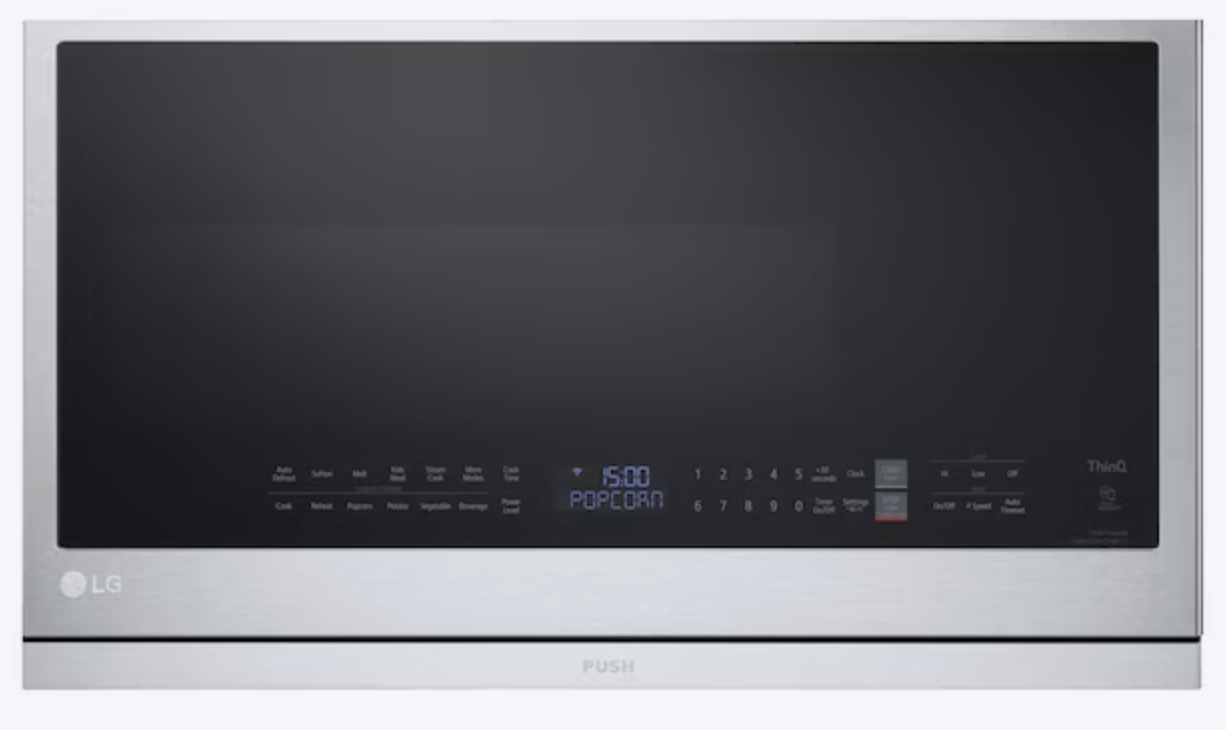 LG ExtendaVent 2.1-cu ft Over-the-Range Microwave