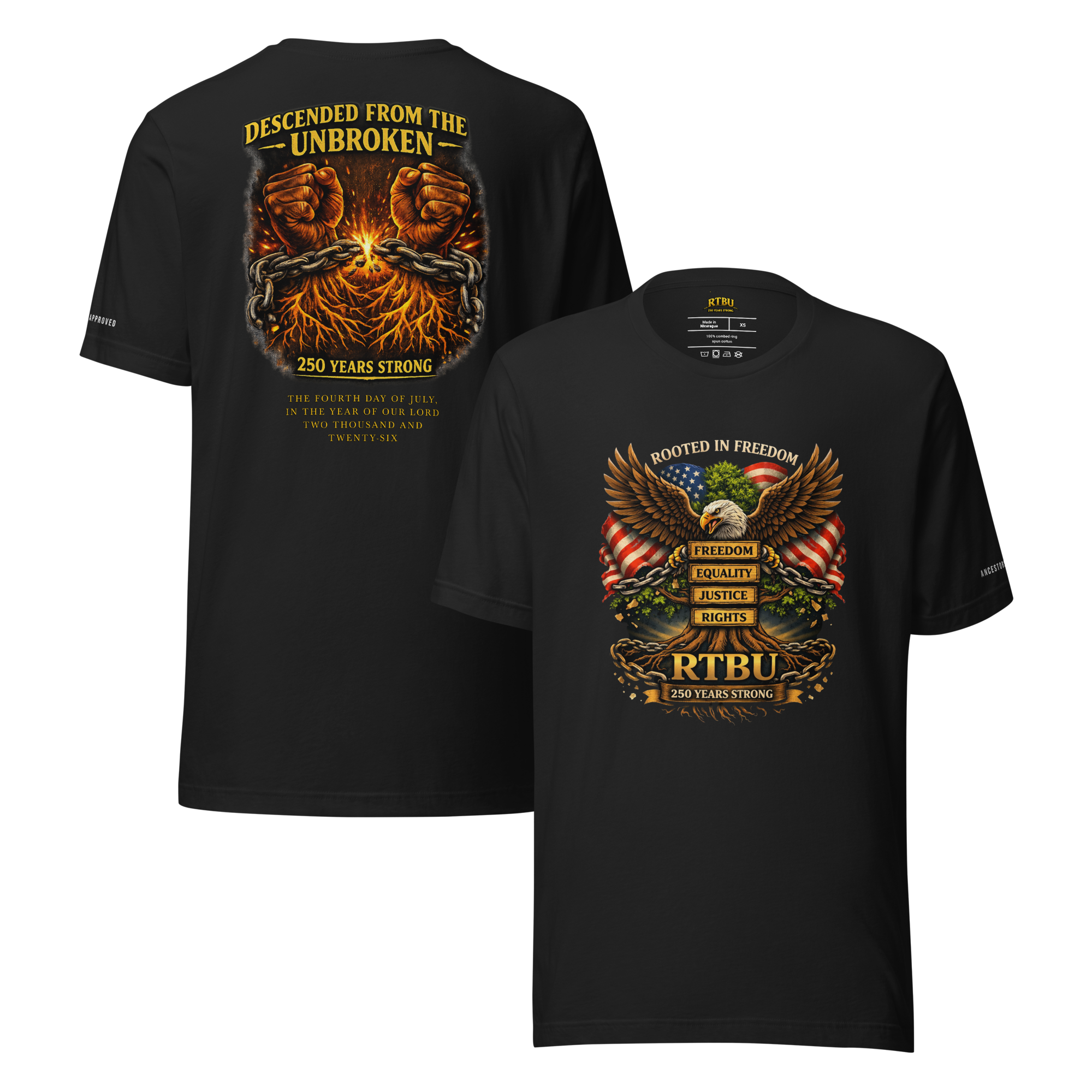 Heritage Edition Tee – Rooted in Freedom / Descended From the Unbroken